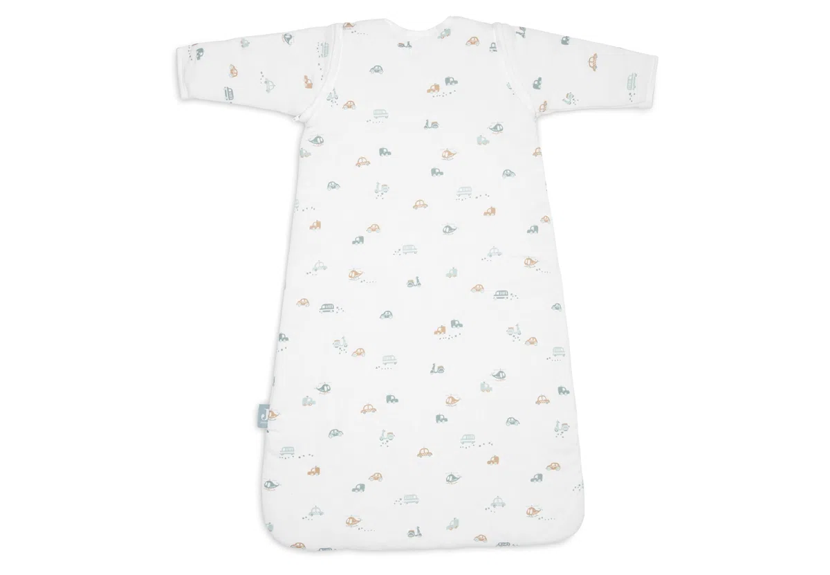 Jollein Śpiwór niemowlęcy – 110 cm – On The Go – bawełna – 2,5 do 3,5 TOG – zdejmowane rękawy – certyfikat Öko-Tex – śpiwór dla niemowląt – śpiwór zimowy – również na wiosnę i jesień