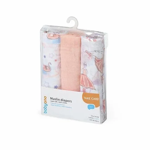 BabyOno Pieluszki muślinowe Super miękkie, 3szt. 348/11