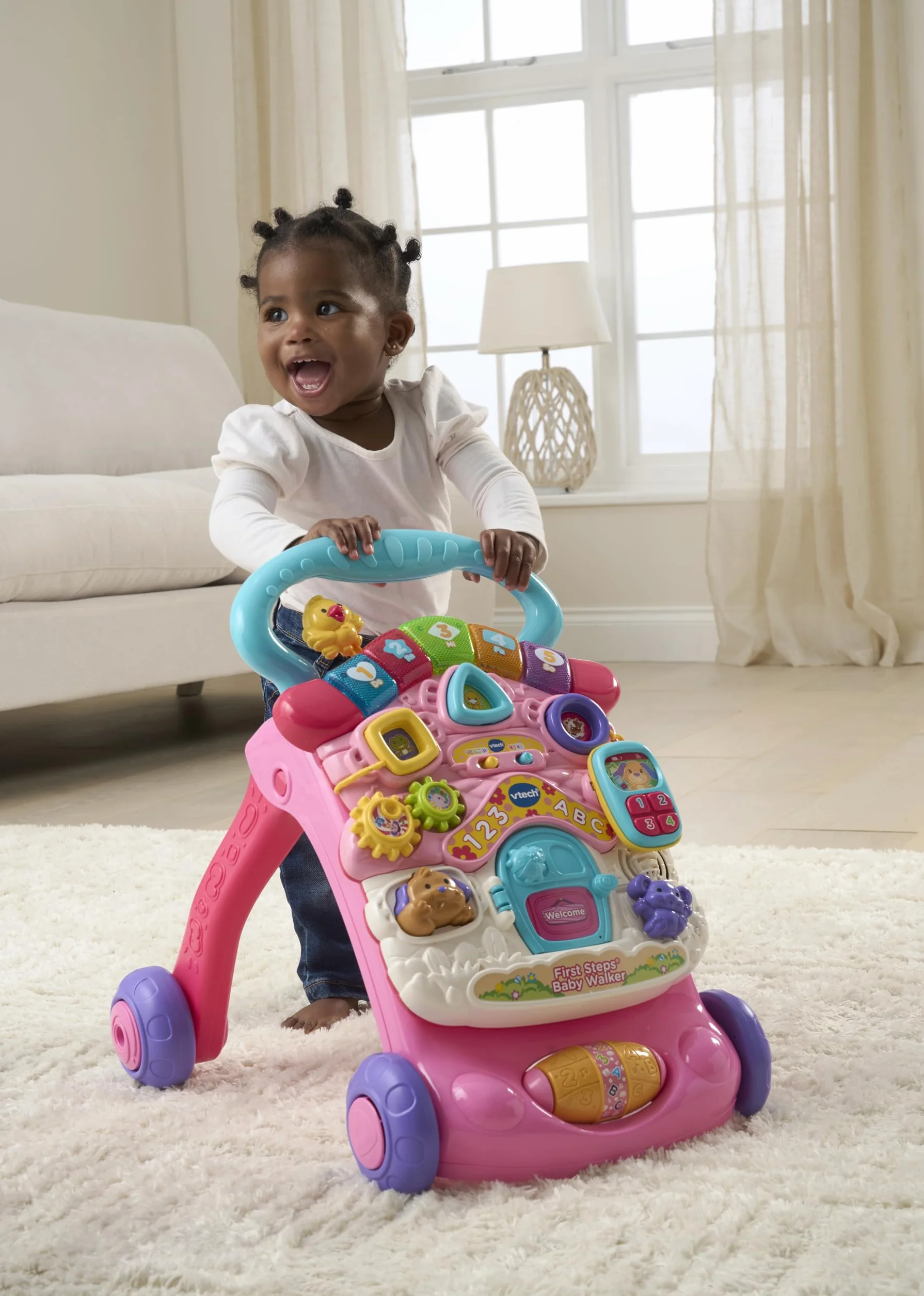 VTech 505653 chodzik dla niemowląt różowy