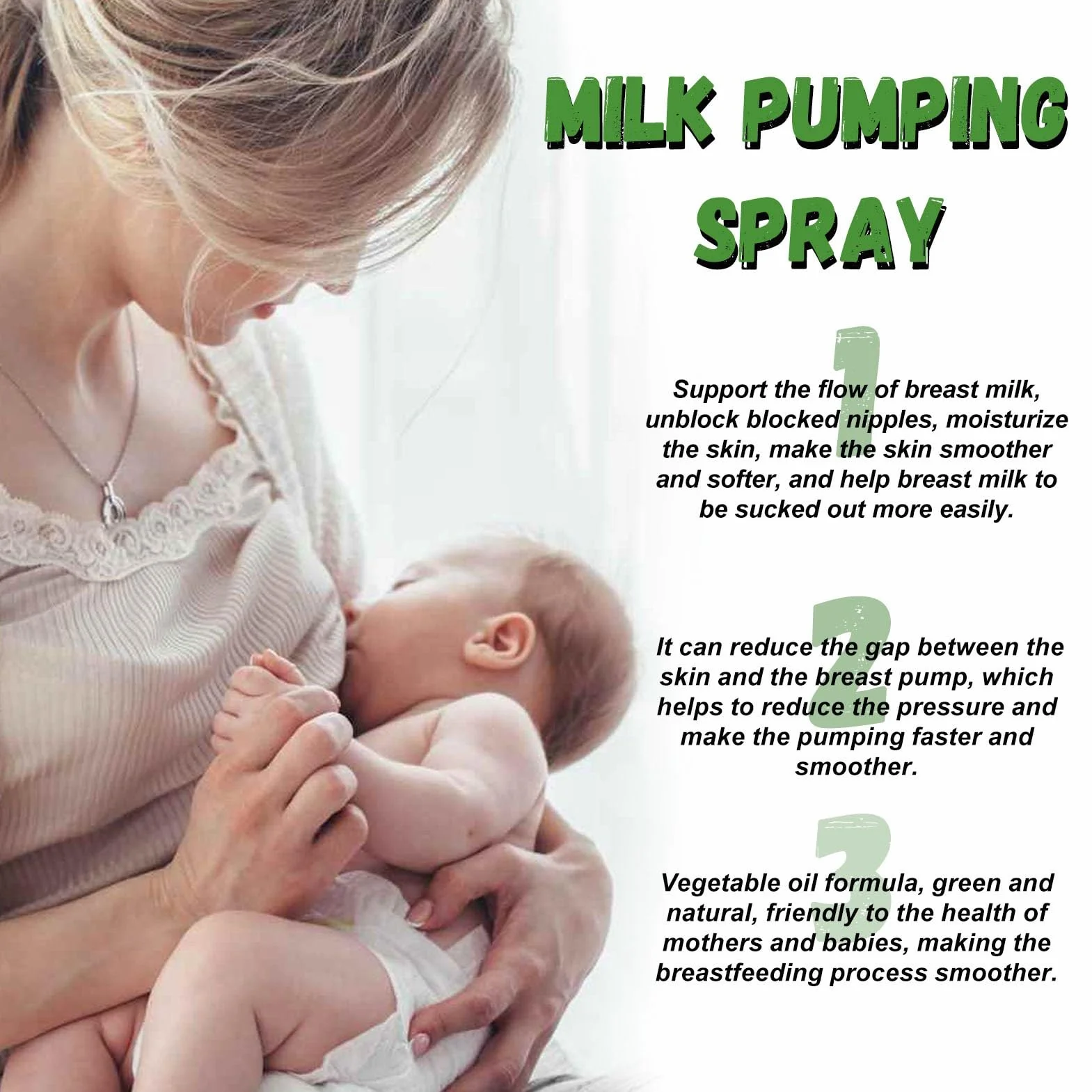 Spray do pompowania piersi 118 ml 2 szt. nawilżający odblokowujący sutki