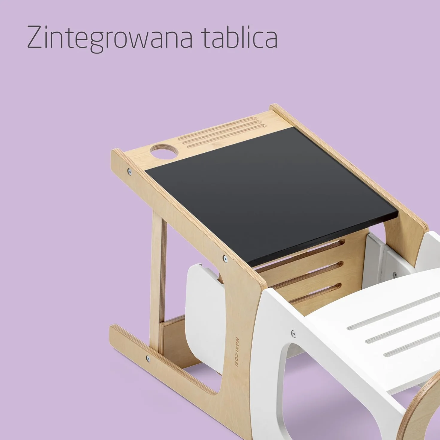 Maxi-Cosi Toucan 3 w 1 Wieża Edukacyjna dla Niemowląt, Montessori Pomocnik Kuchenny Drewniany, 1,5–99+lat, 10–150kg, 3 Ustawienia Wysokości, Stolik+Krzesełkiem, FSC® 100% Certyfikowanego, Natural Wood