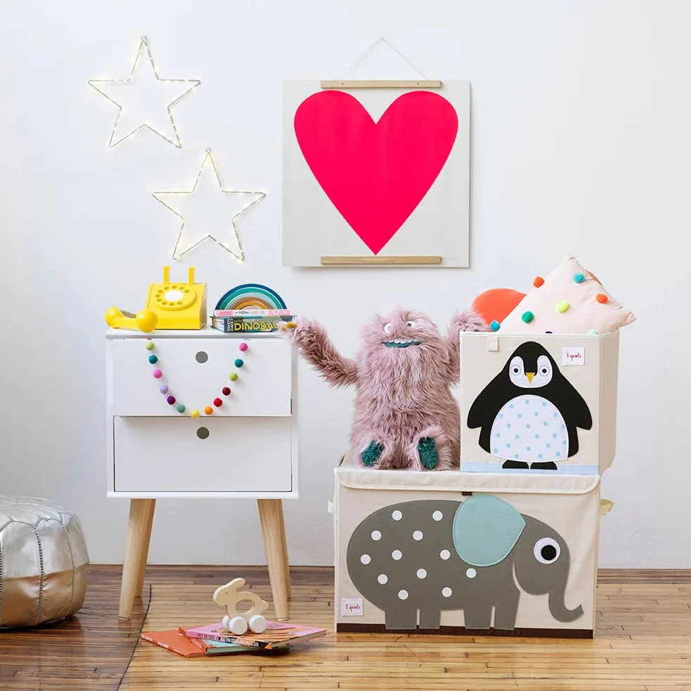 3 Sprouts Cube pudełko do przechowywania – organizer dla dzieci i małych dzieci