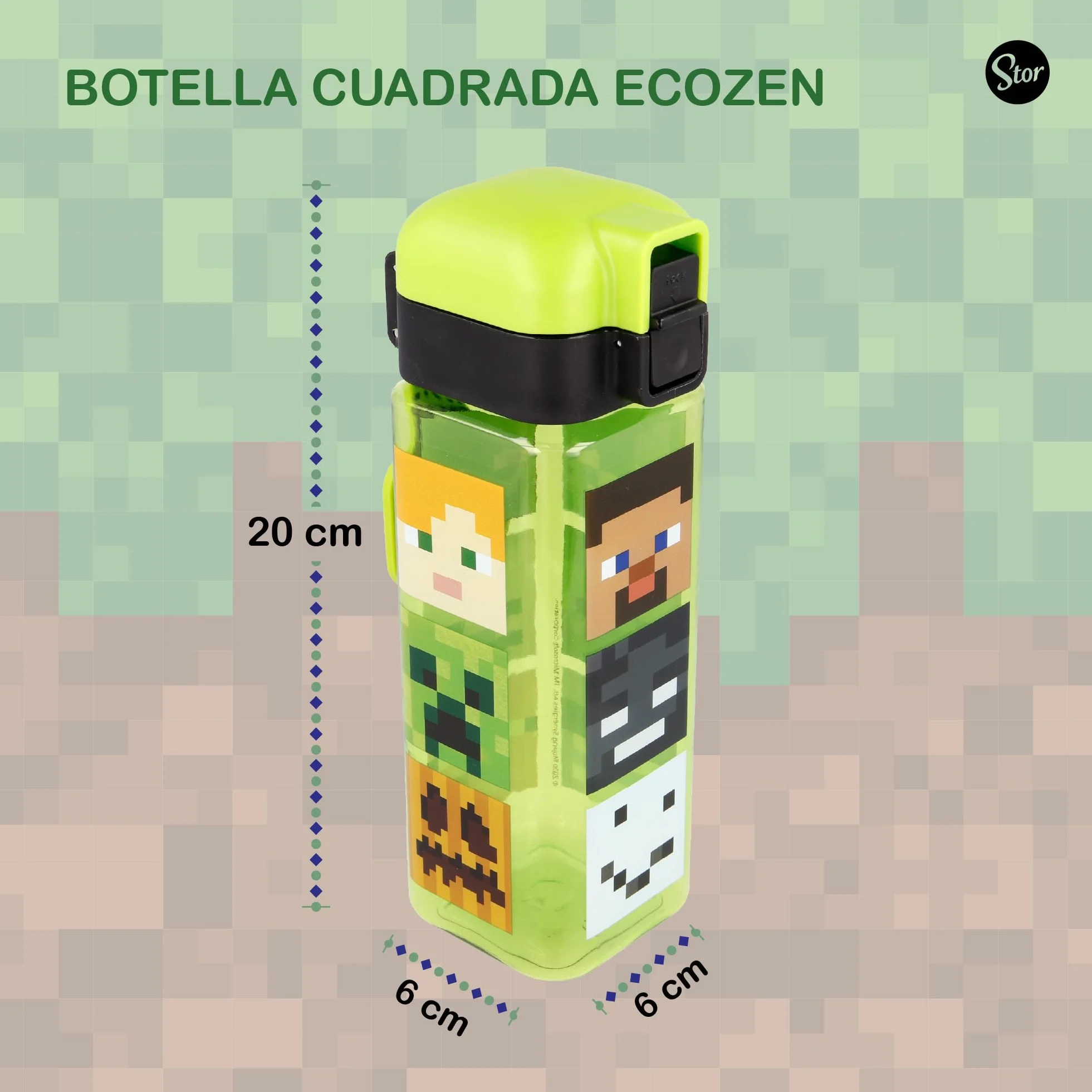 Butelka Plastikowa Zielona 550 ml