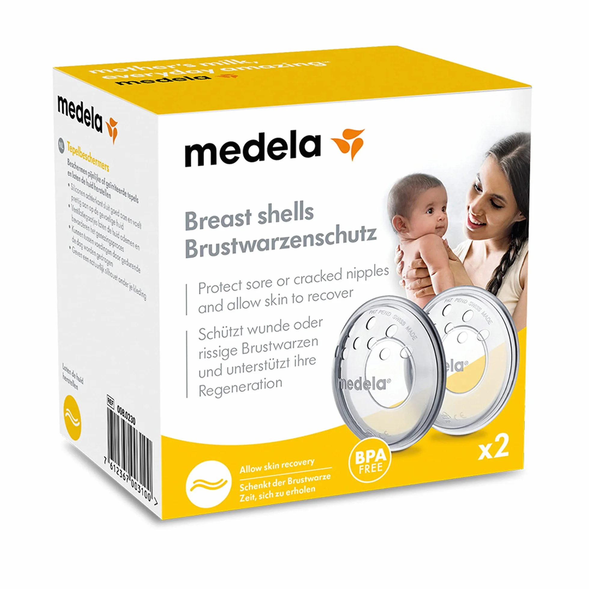 Medela Ochraniacz na brodawki sutkowe, silikonowy, zestaw 2 sztuk