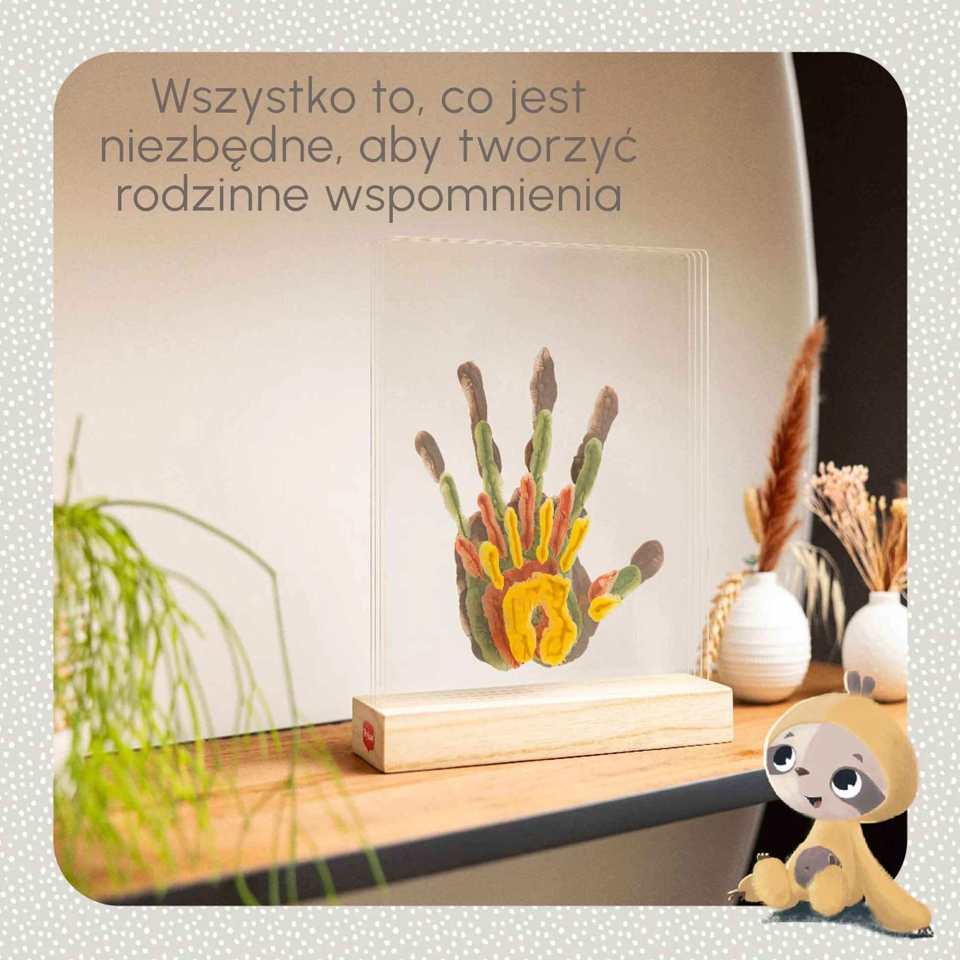 Tiny Love Family Prints, rodzinny zestaw odcisków palców, spersonalizowany prezent dla niemowląt, testowany dermatologicznie, nowy prezent dla niemowląt, baby shower, zestaw wszystko w jednym, 0+