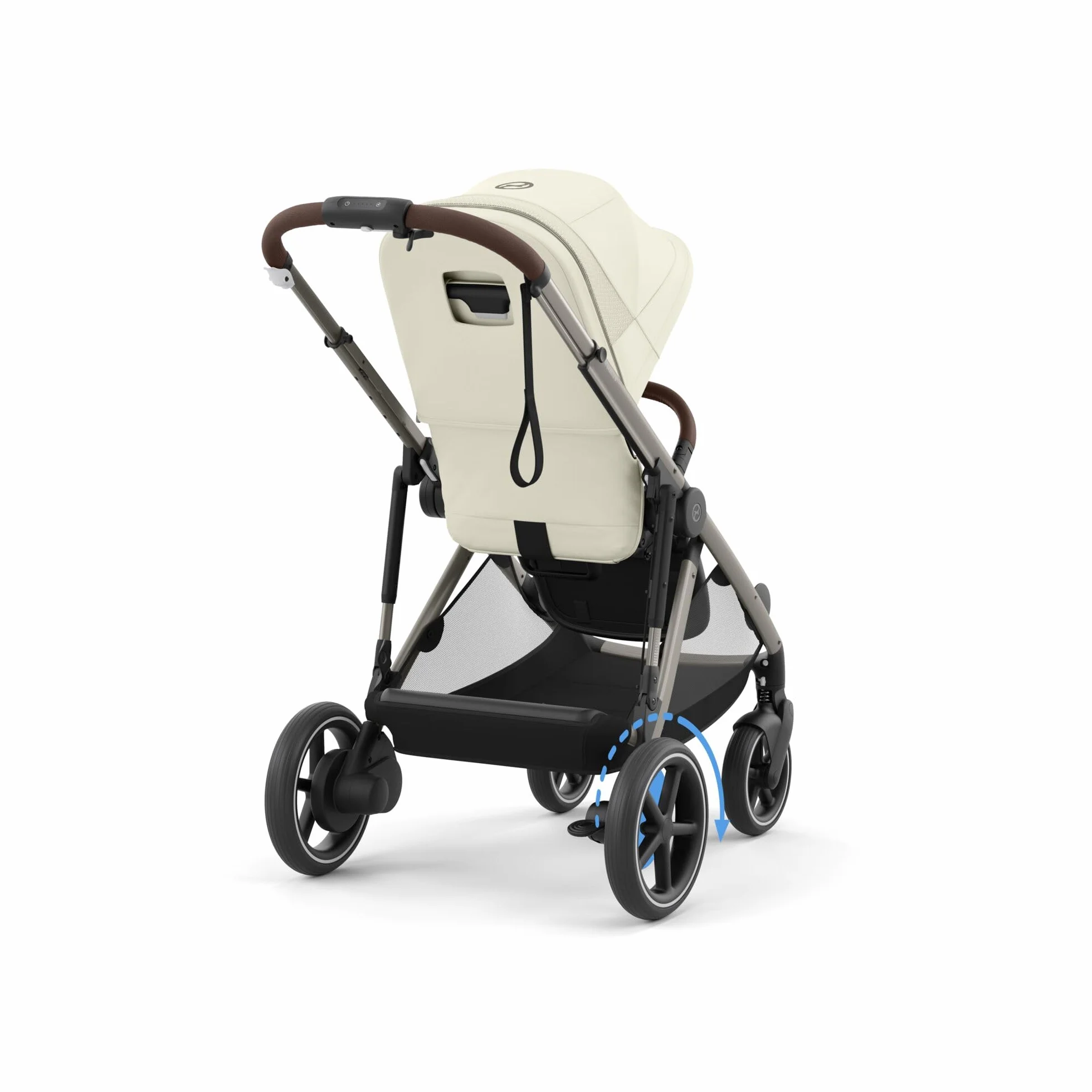 CYBEX Gold e-GAZELLE S wózek all-in-1 z napędem elektrycznym, od urodzenia do 4 lat, 22 kg, Seashell Beige