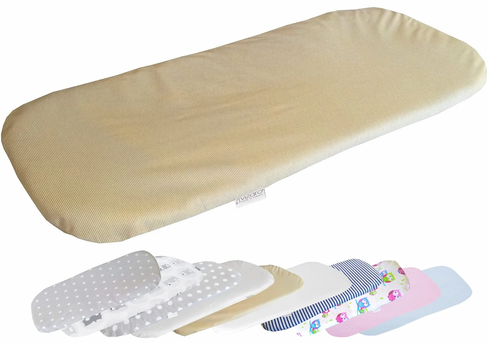 Prześcieradło do wózka dziecięcego 70-80x30-35cm 100% Bawełna OekoTex Bordado Beige