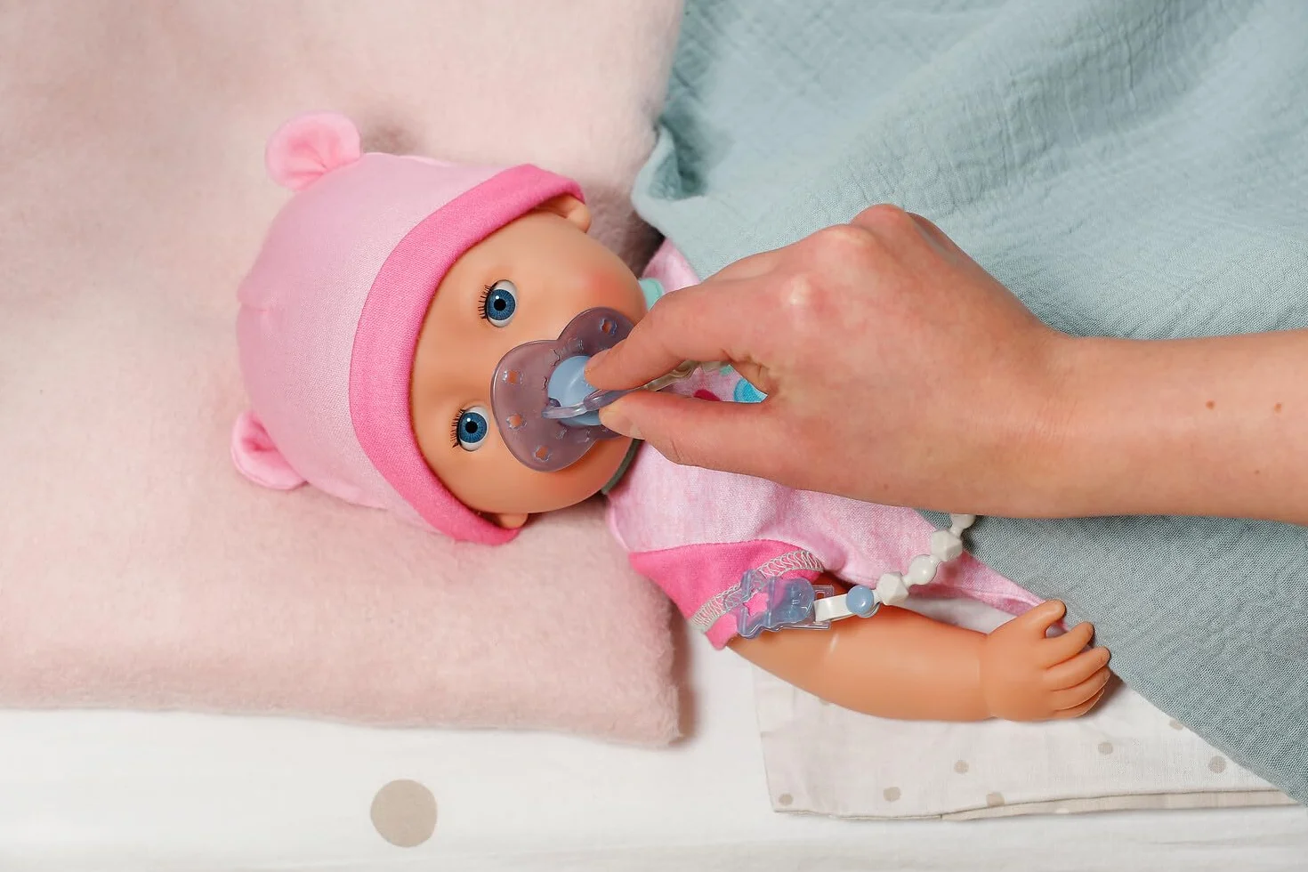 BABY born Magiczny smoczek z klipsem, 2-krotnie sortowany, dla lalek funkcyjnych 43 cm, 838679 Zapf Creation