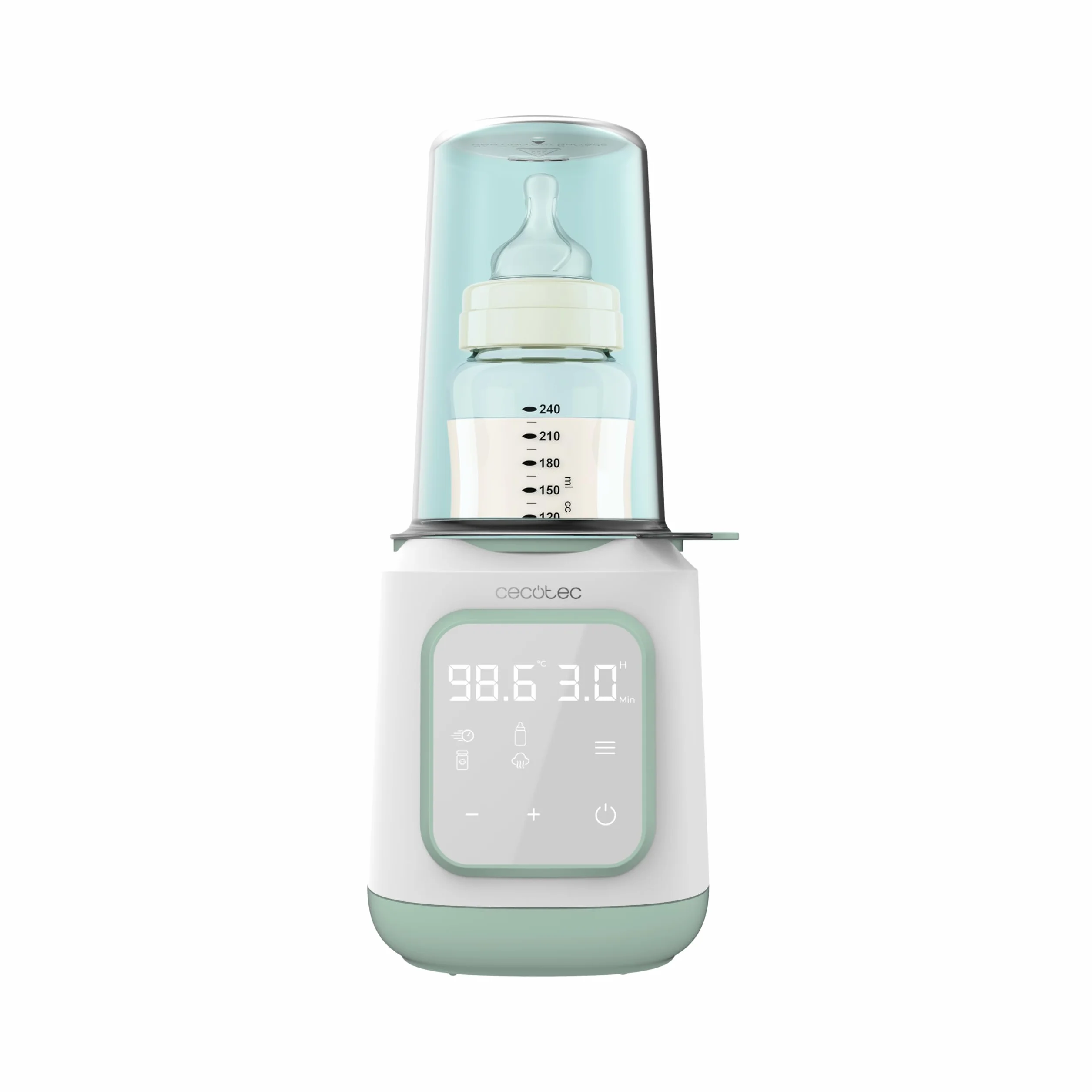 Cecotec Podgrzewacz do butelek Nana BabyCare Single BottleWarmer, 4 tryby, nie zawiera BPA