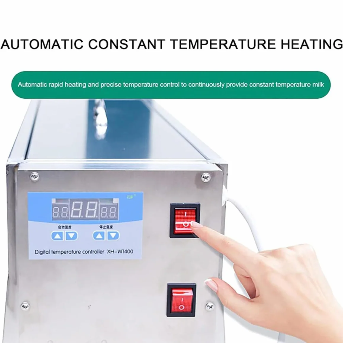 Podajnik mleka dla prosiąt, 10/14 sutków Dwustronny inteligentny automatyczny automat do dojenia o stałej temperaturze do karmienia prosiąt Podajnik do mleka świńskiego z dźwiękiem,14Digits