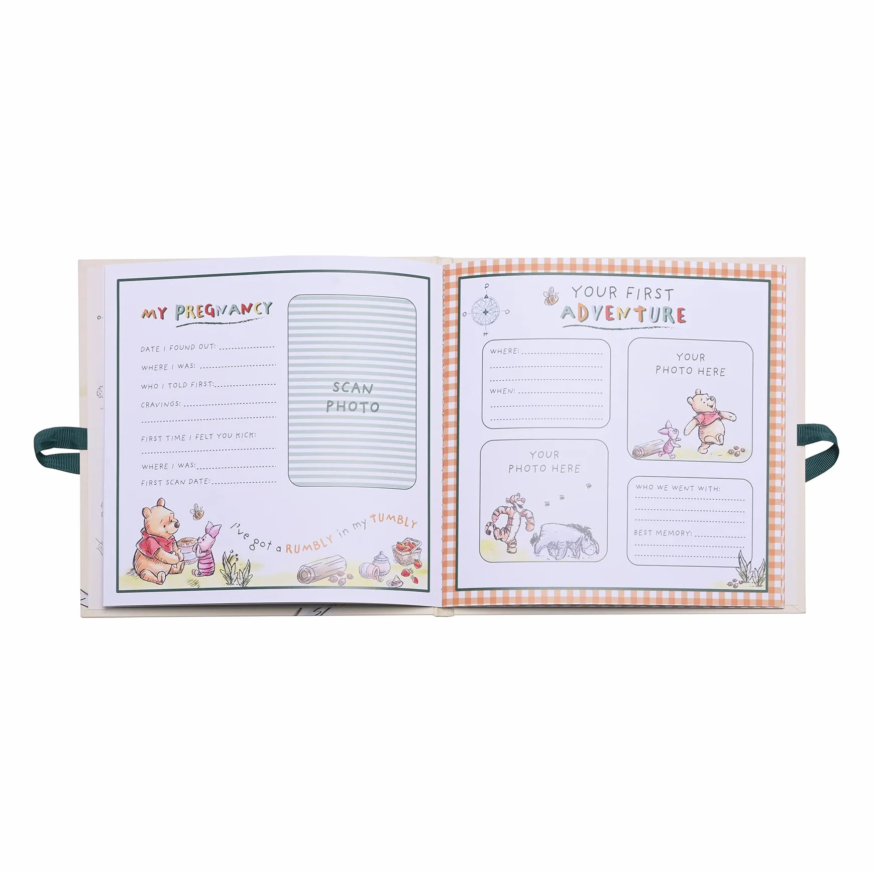 Widdop & Co Disney Kubuś Puchatek Pierwszy Rok Album fotograficzny 21,6 x 21 x 8 cm zielony