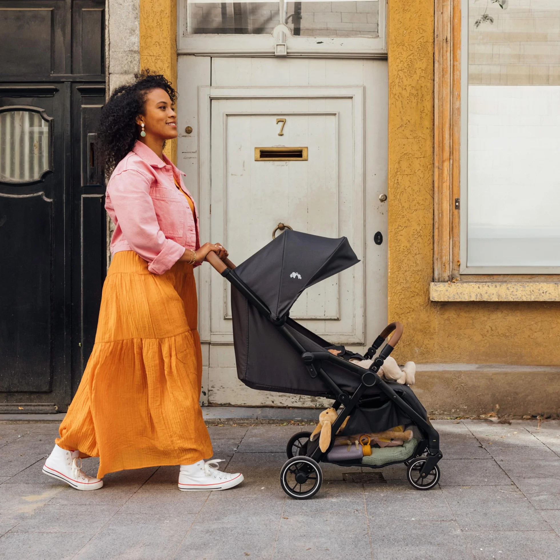 Bebeconfort Sunlite, wózek dziecięcy, 0 – 4 lata (do 22 kg), lekki wózek (7,2 kg), ułożenie na płasko, wózek kompaktowy, rozkładanie jedną ręką, obszerny kosz (5 kg), Tinted Grey