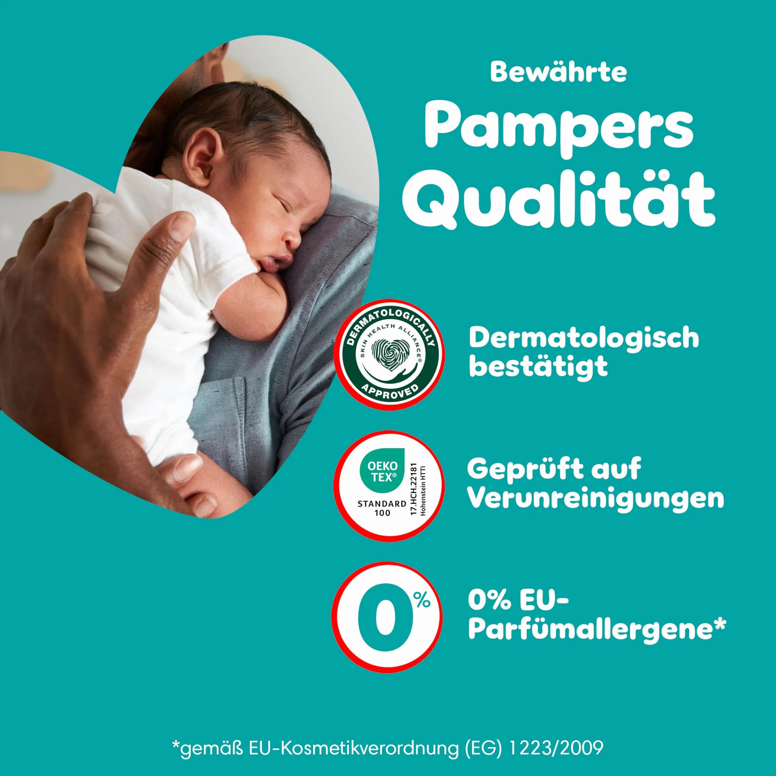 Pampers Spodnie Baby-Dry. Rozmiar 4, 180 pieluch-majtek, 9-15 kg, 360° Zabezpieczenie przed wyciekiem z kieszenią Stop & Protect na noc do 100% bez wycieków, opakowanie 1 miesiąc