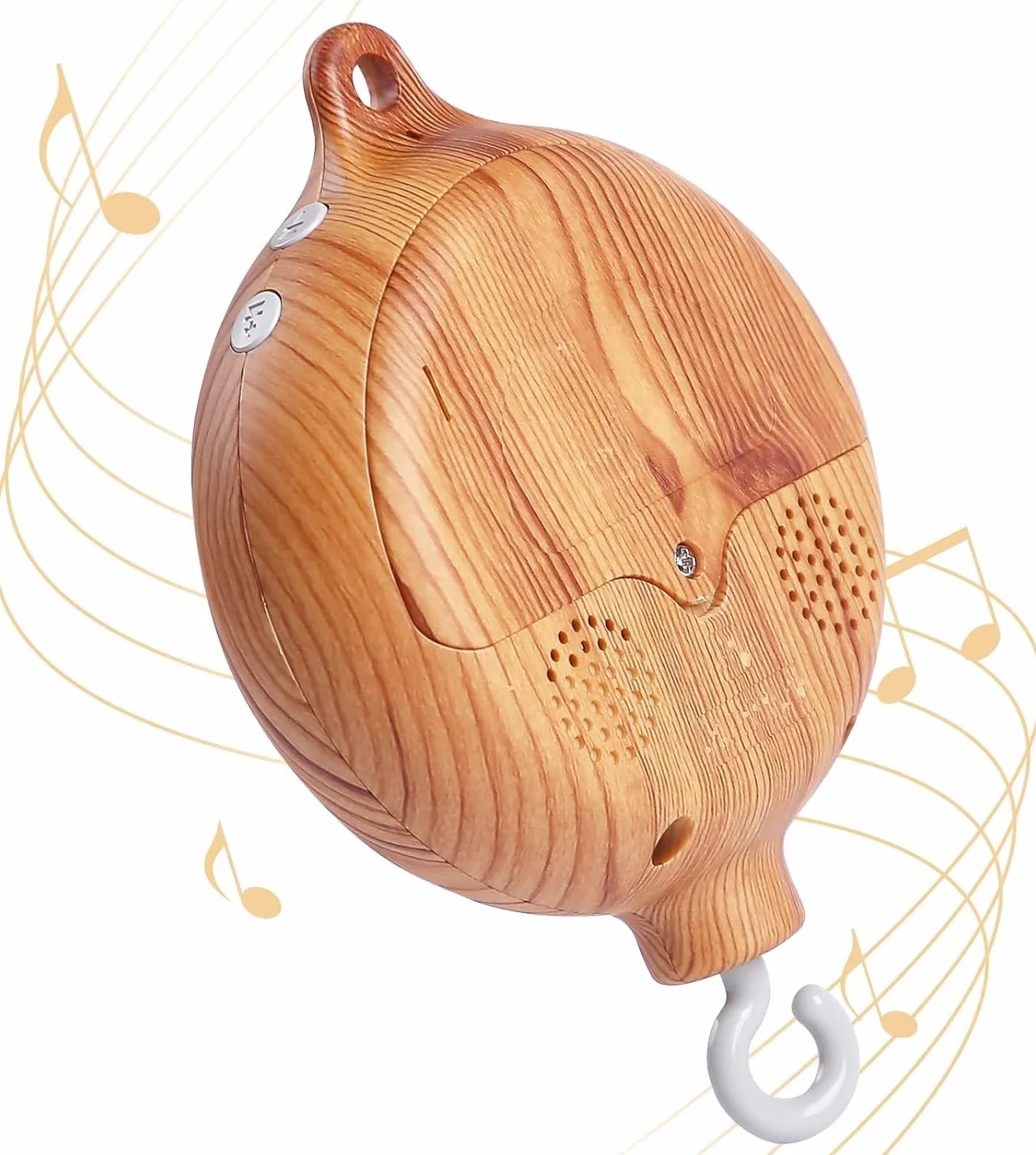 Baby Mobile pozytywka, Baby Crib Mobile Musical Box, pozytywka z obrotowym hakiem – szopka mobilna z silnikiem na baterie, 35 strojów do szopki, zabawka, akcesoria