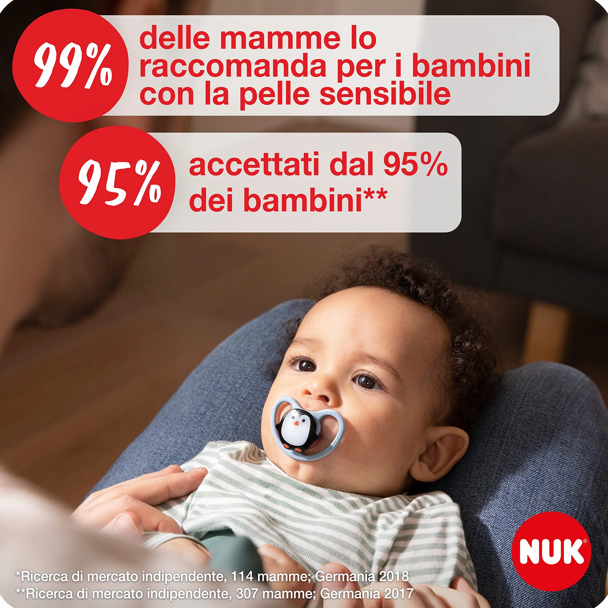 NUK Smoczek kosmiczny silikon bez BPA 18-36 miesięcy 2 sztuki beżowy