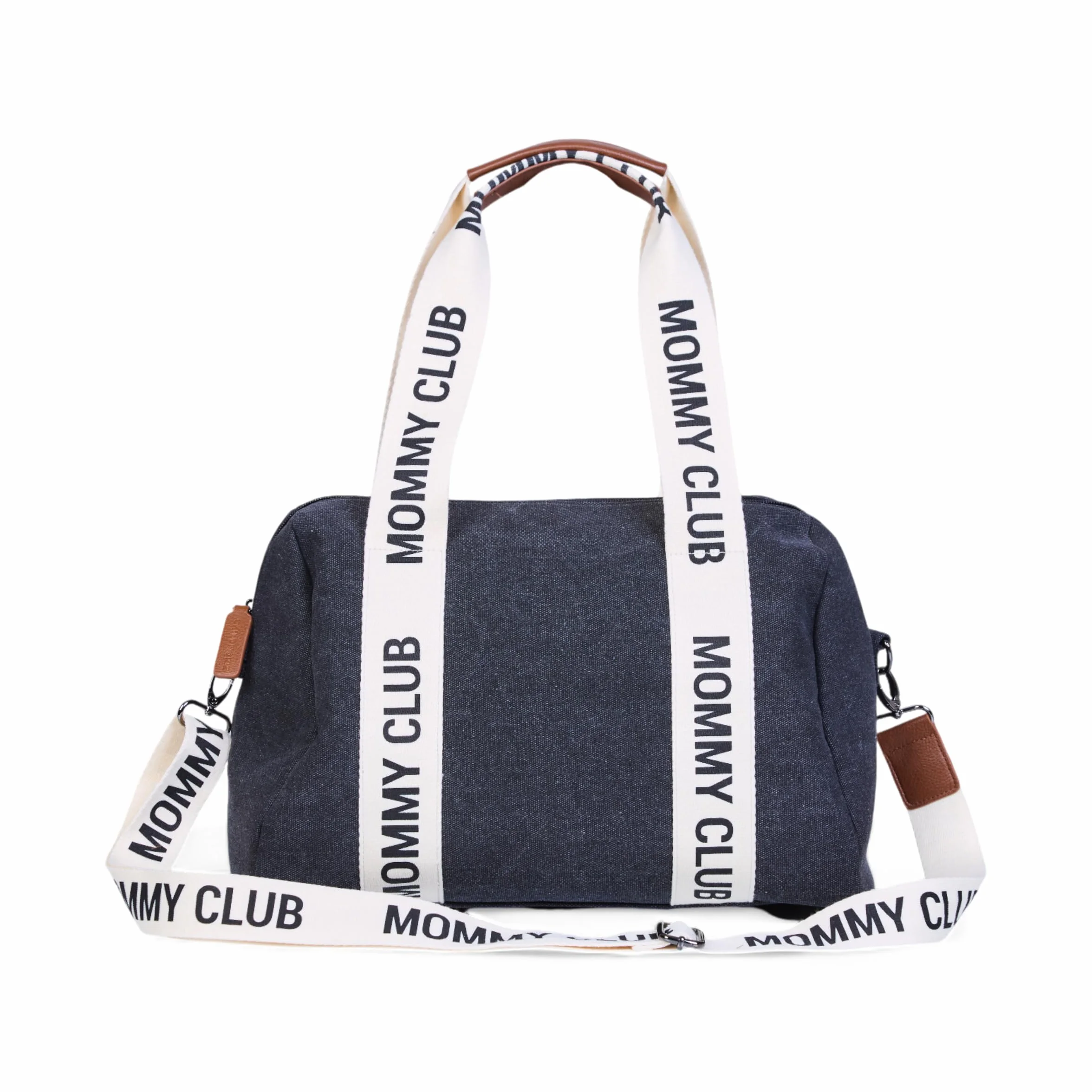 CHILDHOME, Torba na pieluchy dla niemowląt, torba Mommy Bag, materac do przewijania niemowląt w zestawie, wiele miejsc, wiązania do wózka, pasek na ramię, skóra wegańska, 22 l, podpis Mommy Club,