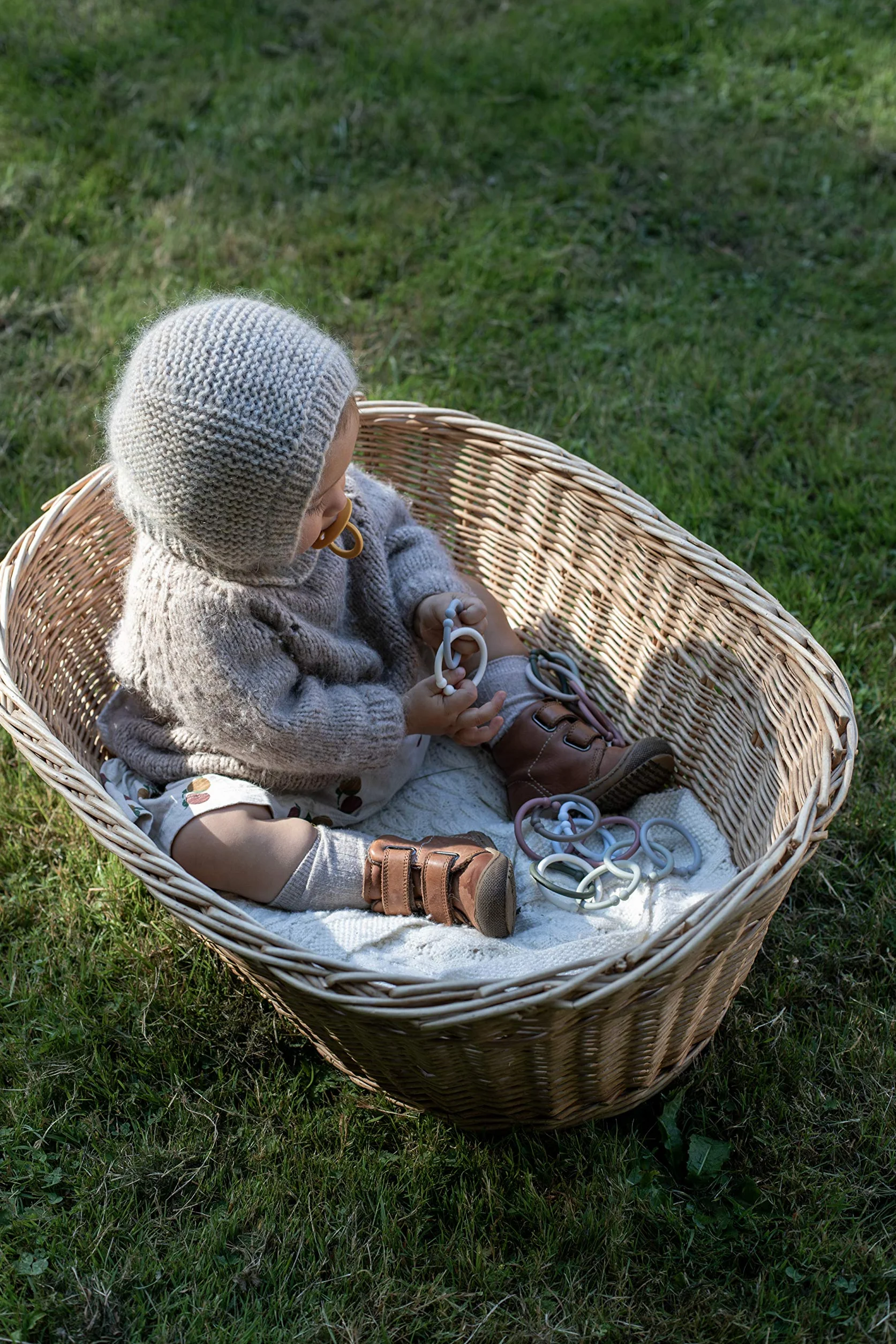 BIBS Zawieszki 12 szt. Bez BPA Cloud Baby Blue Petrol
