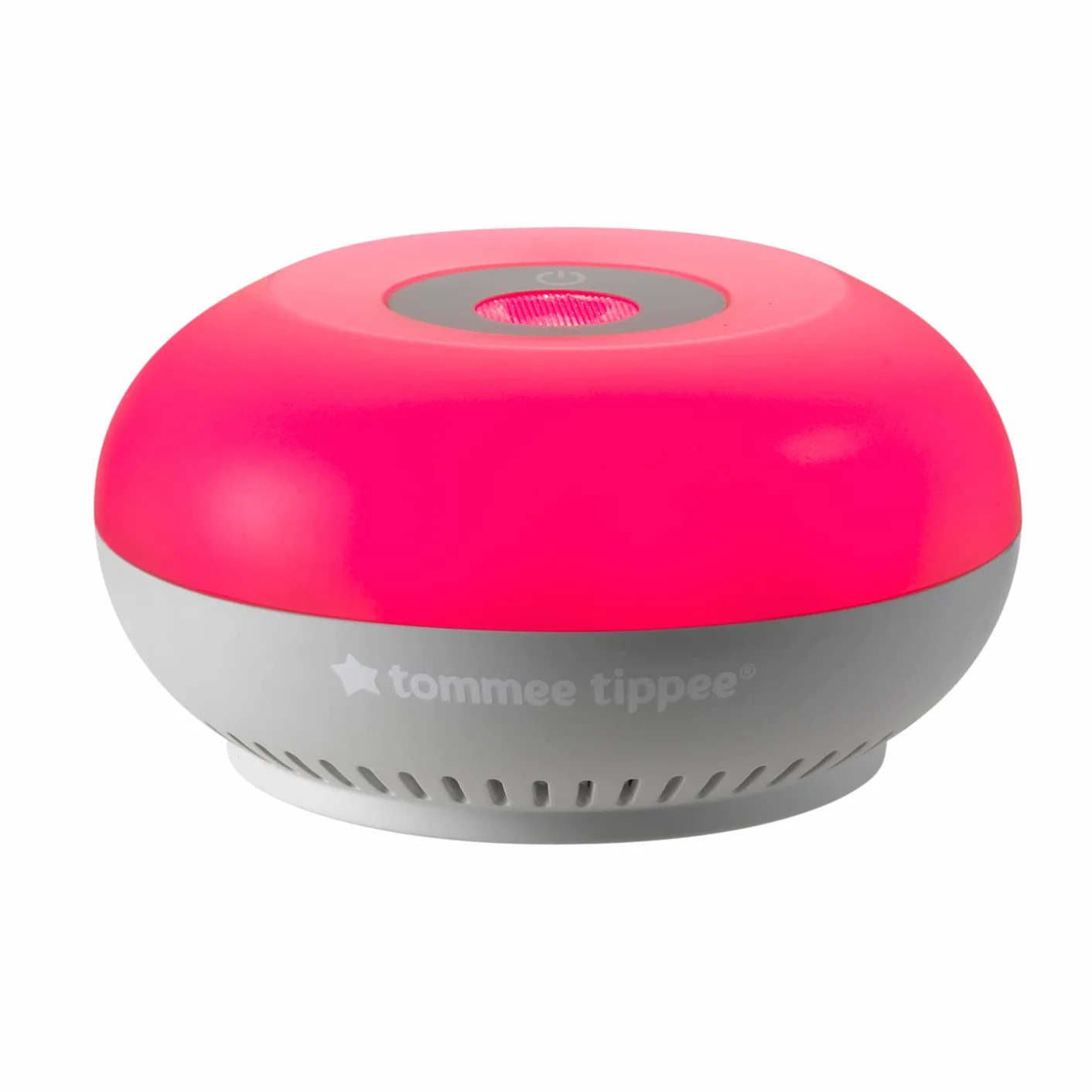 Tommee Tippee Dreammaker Baby Sleep Aid, różowy hałas, czerwone światło lampka nocna, sprawdzona naukowo, inteligentny czujnik CrySensor (opakowanie 1 szt.); Okrągłe