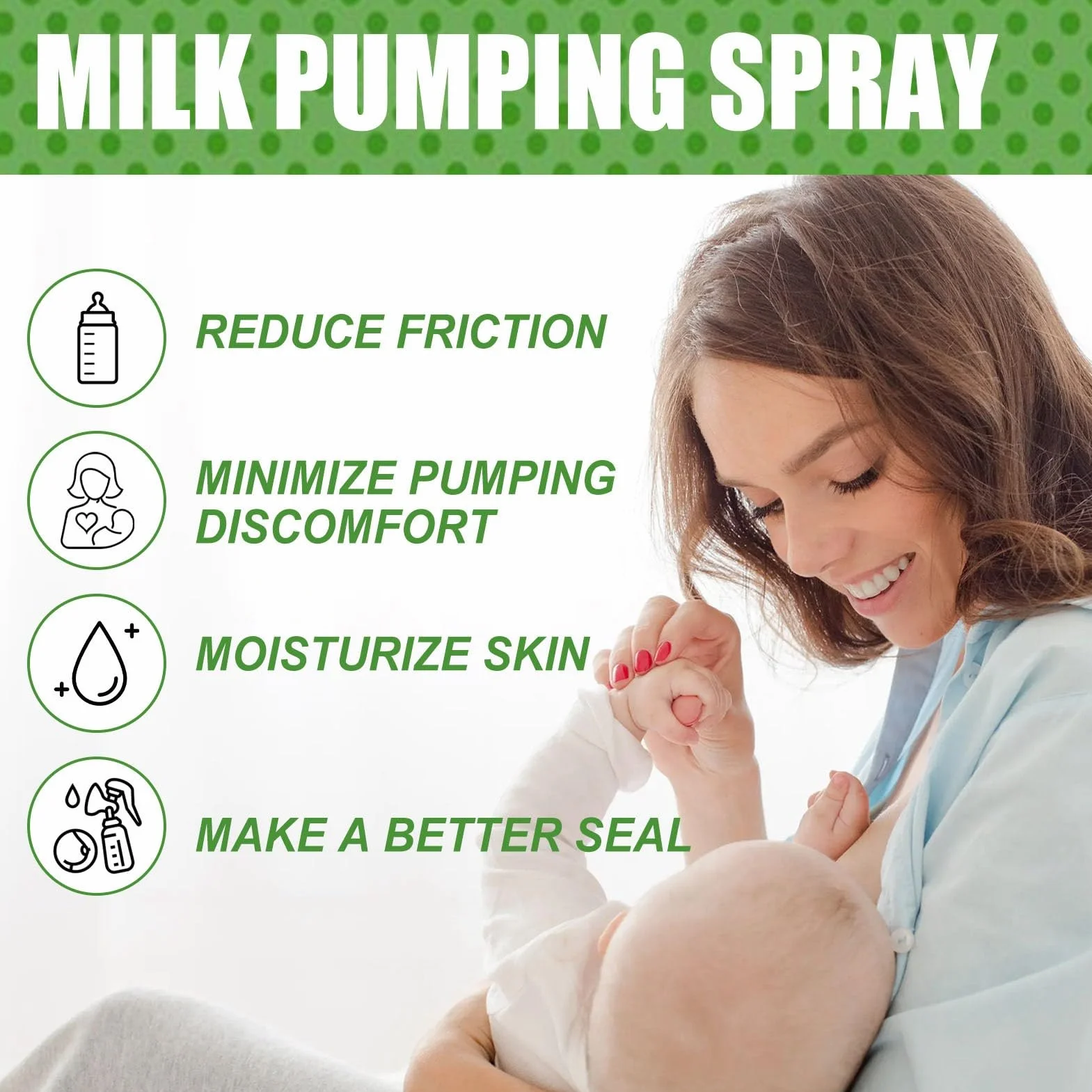 Spray do pompowania piersi 118 ml 2 szt. nawilżający odblokowujący sutki