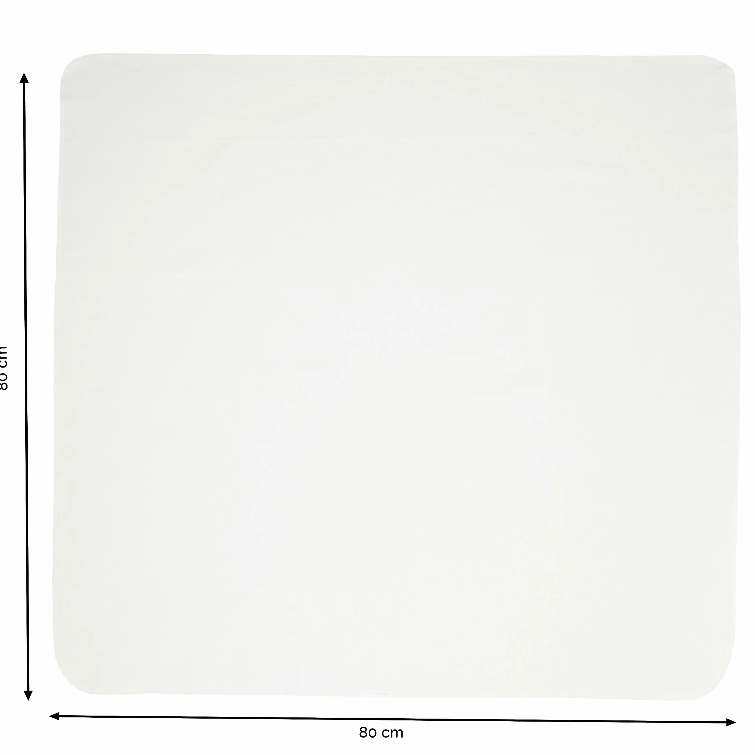 ZOLLNER Zestaw 5 pieluszek flanelowych dla niemowląt 100% bawełna, 80 x 80 cm, białe