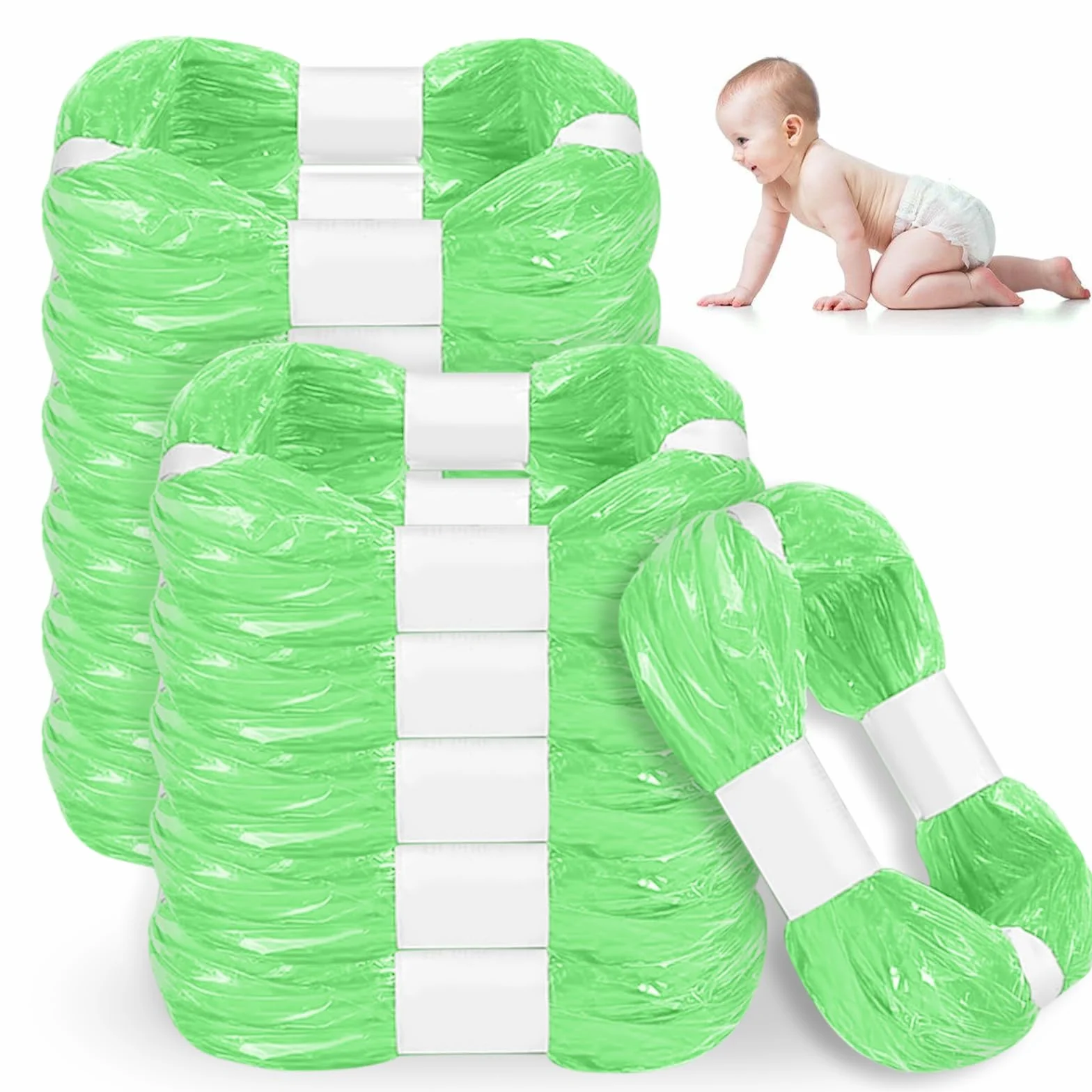 Tommee Tippee GIBOHOM 12 sztuk pojemników na pieluchy bezzapachowe zagęszczone