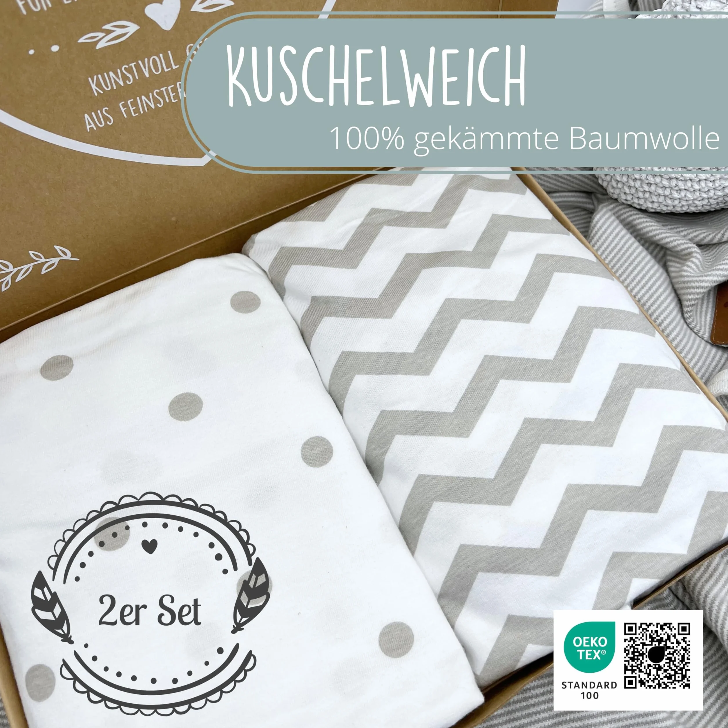 mimaDu® Spannbettlaken Kinderwagen Matratzenbezug 78x36 80x35 80x40 cm 100% OEKOTEX Baumwolle