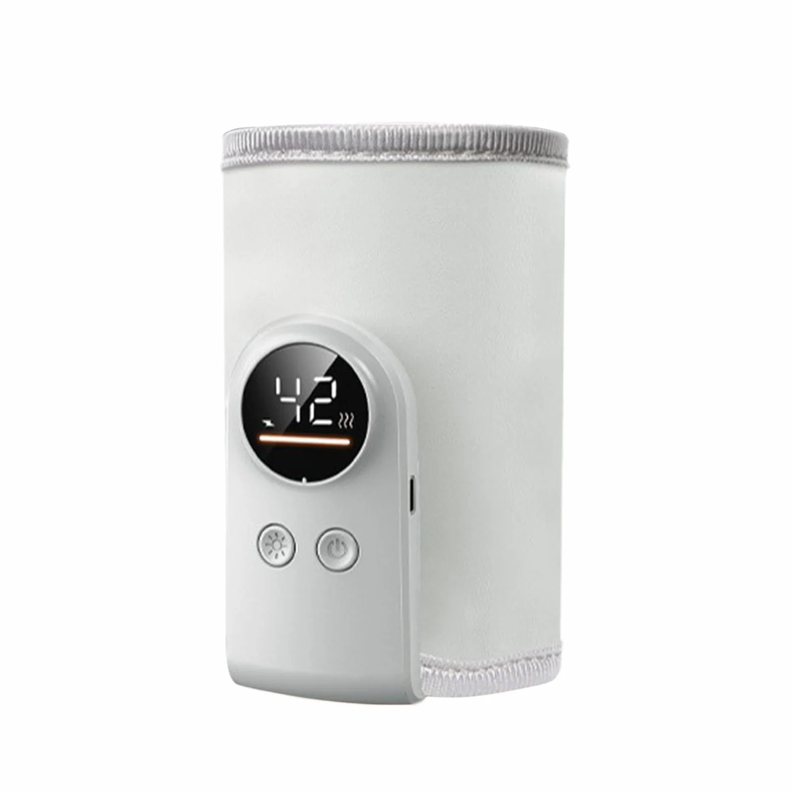 Bottle Warmer USB Powered Milk Heating Sleeve for Infant Feeding Portable Fabric Warmer Wrap Adjustable Temperature Travel Bottle Heater