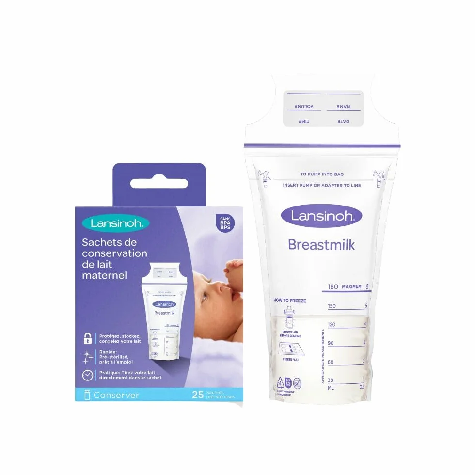 Lansinoh Worki do przechowywania mleka 180 ml, opakowanie 25 sztuk