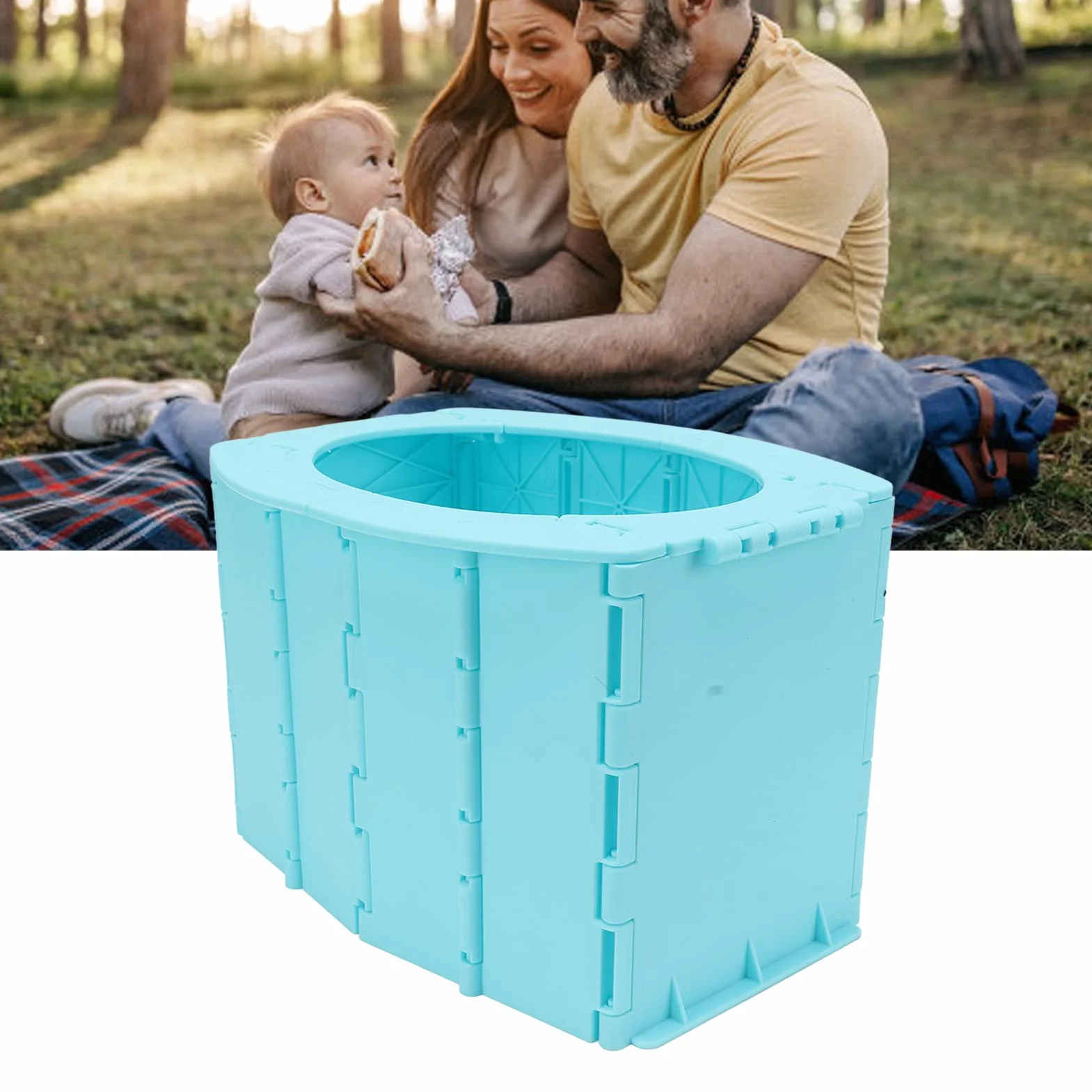 Travel Potty for Kids Reusable Portable Folding Toddler Toilet Outdoor Camping