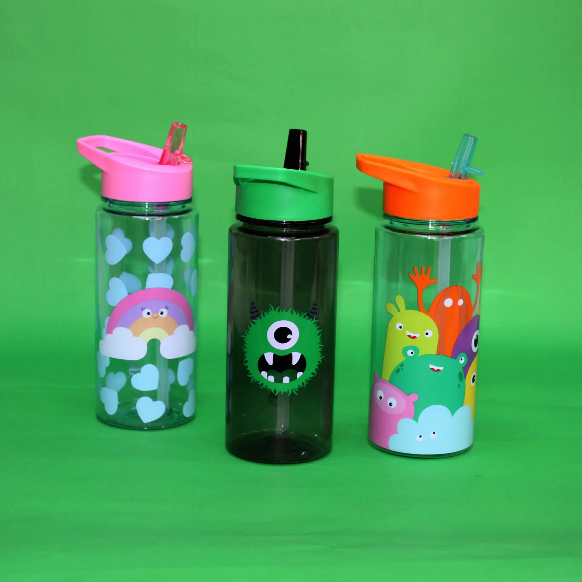Tinc Green Camo 550 ml szczelna butelka na wodę dla dzieci ze słomką BPA free
