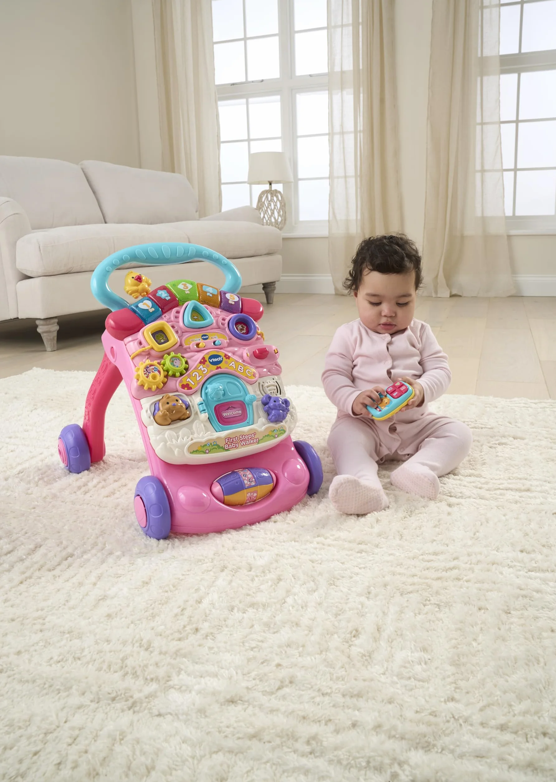 VTech 505653 chodzik dla niemowląt różowy