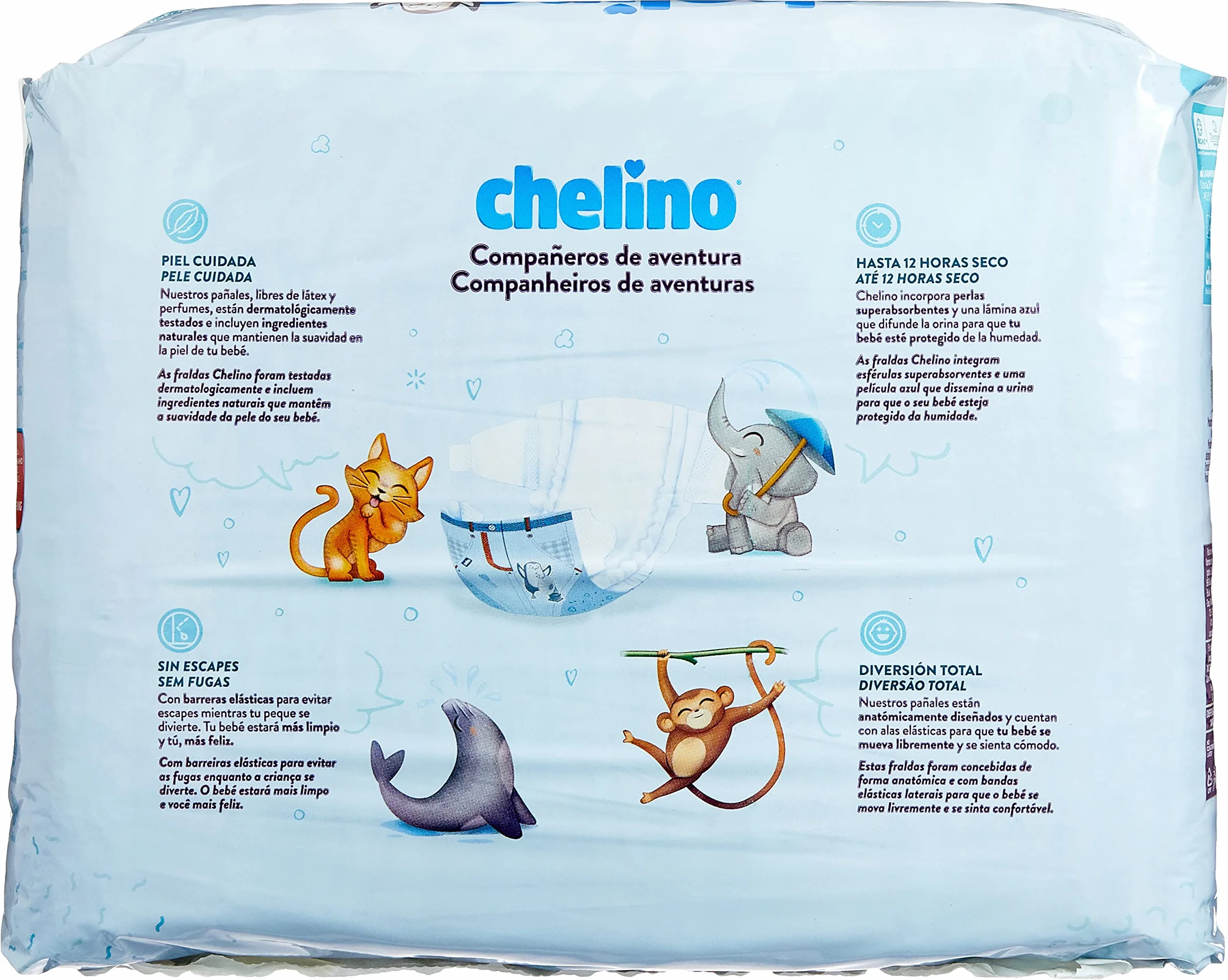 Chelino Fashion & Love pieluchy rozmiar 5 6 x 30 sztuk (180 pieluch)