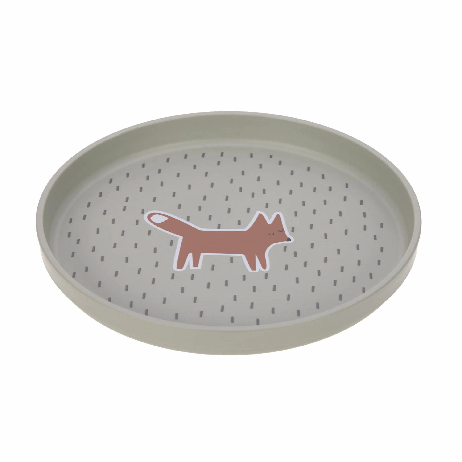 LÄSSIG Talerz dziecięcy bez melaminy, nie zawiera BPA, do zmywarki i kuchenki mikrofalowej/Plate Little Forest Fox