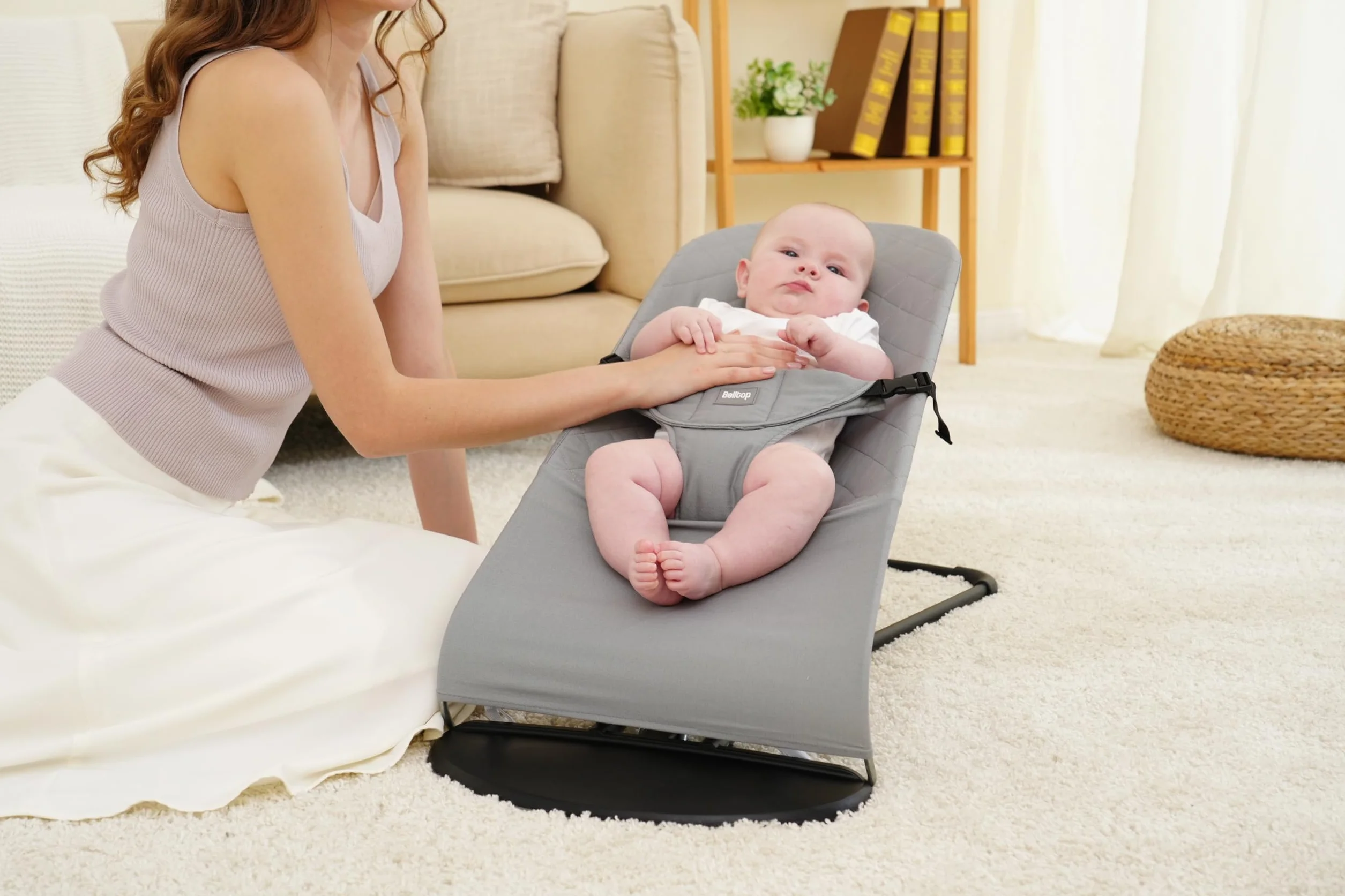 Pokrowiec na leżak dla niemowląt. Pokrowiec na leżak belltop kompatybilny z BabyBjörn Balance Soft i Bliss. Ergonomiczny pokrowiec na hamak: hipoalergiczny