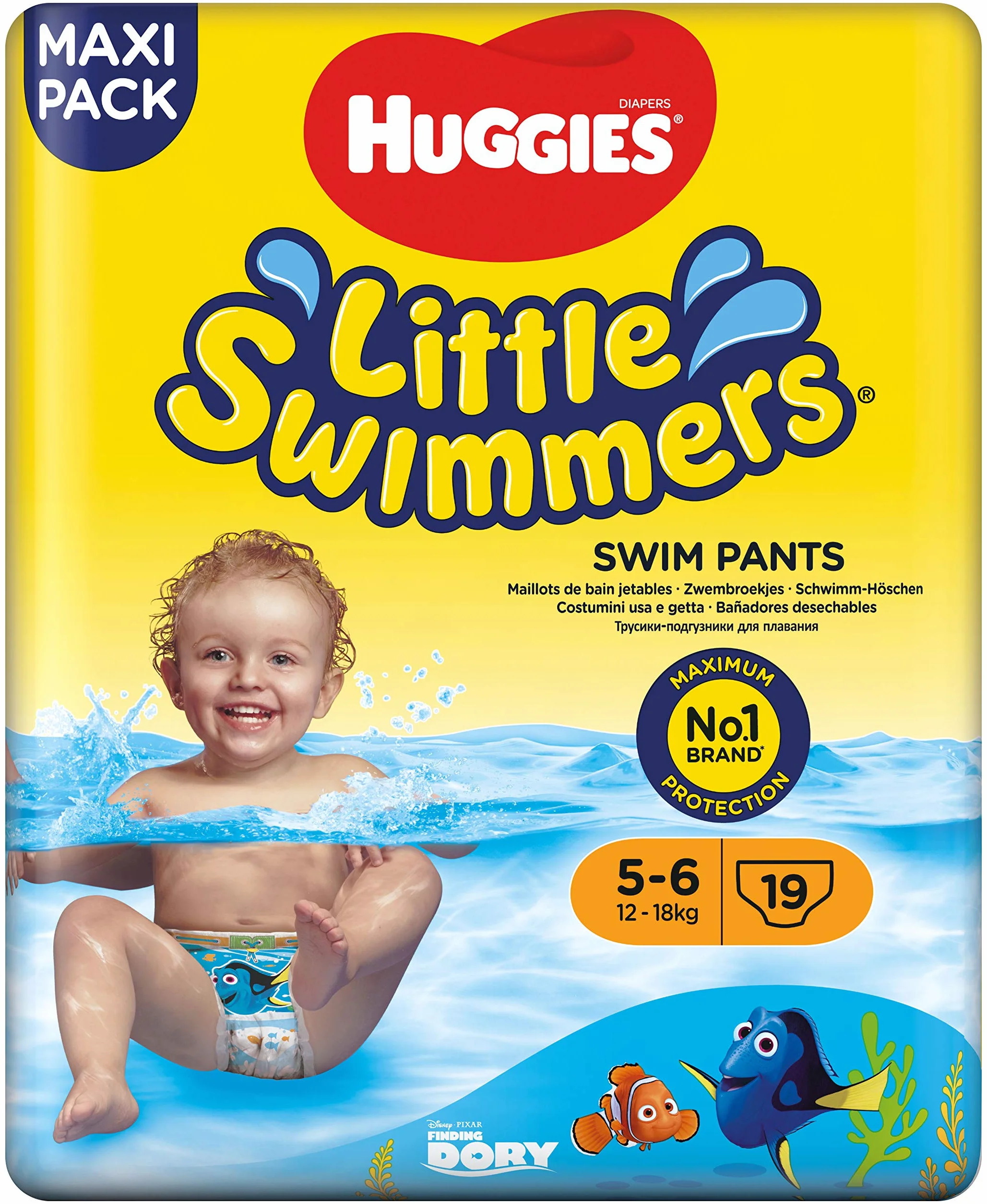 Huggies Little Swimmers Pieluchy do Pływania Rozmiar 5-6