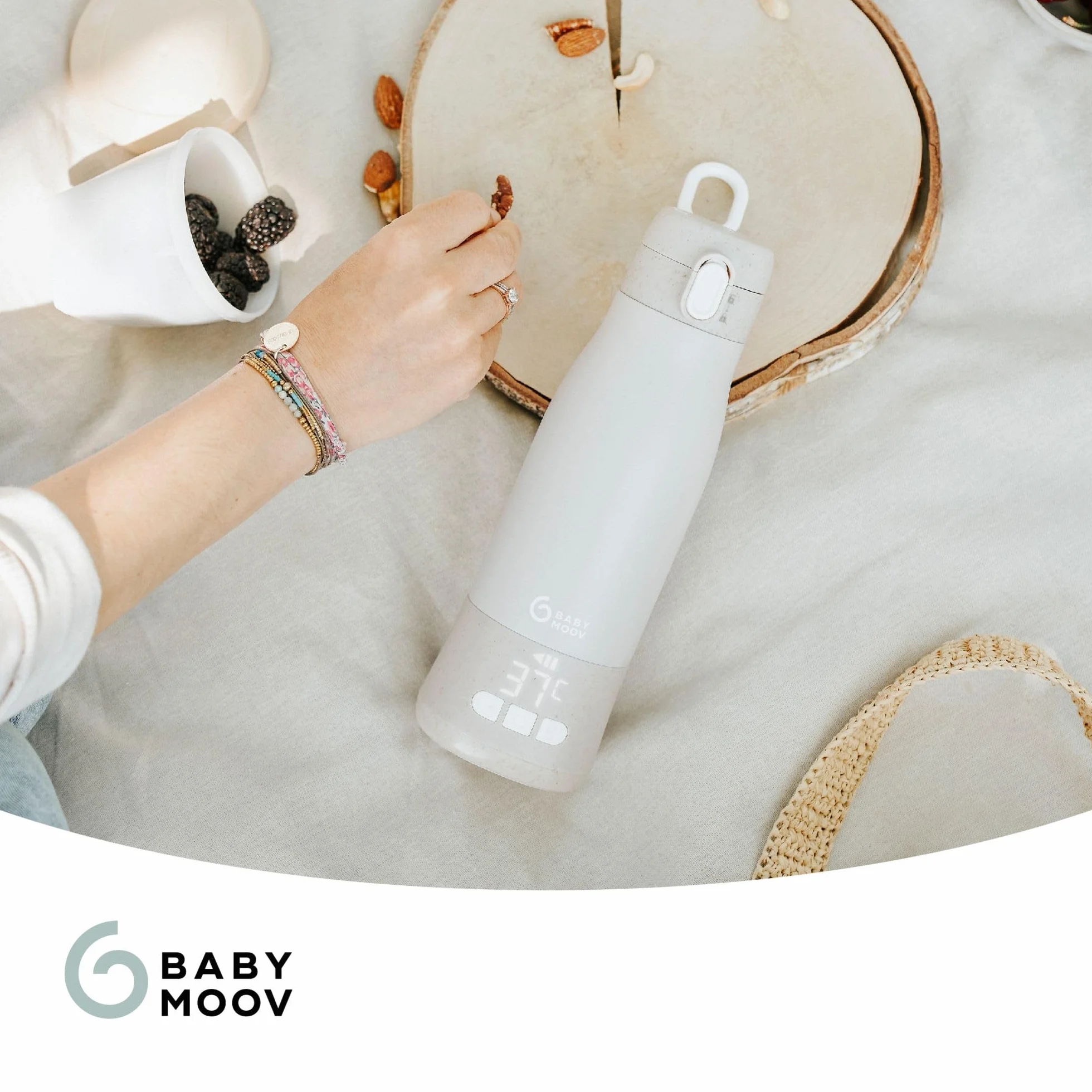 Babymoov podgrzewacz do butelek Moov & Feed Mineral Beige