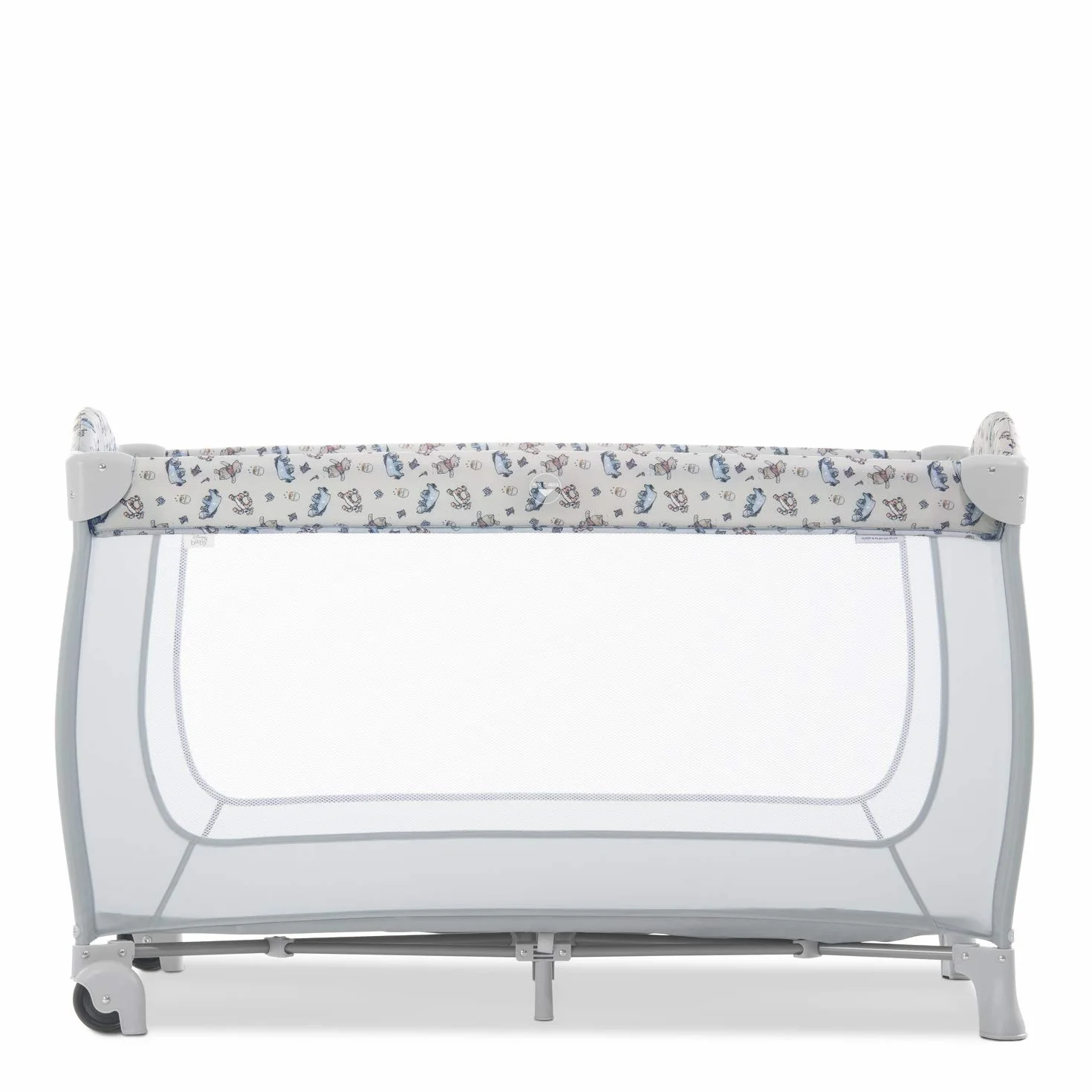 Hauck Sleep N Play Go Plus 4-częściowe łóżeczko turystyczne, od urodzenia do 15 kg, z bocznym wyjściem, składanym dnem, kółkami, torbą do przechowywania, składane kompaktowo