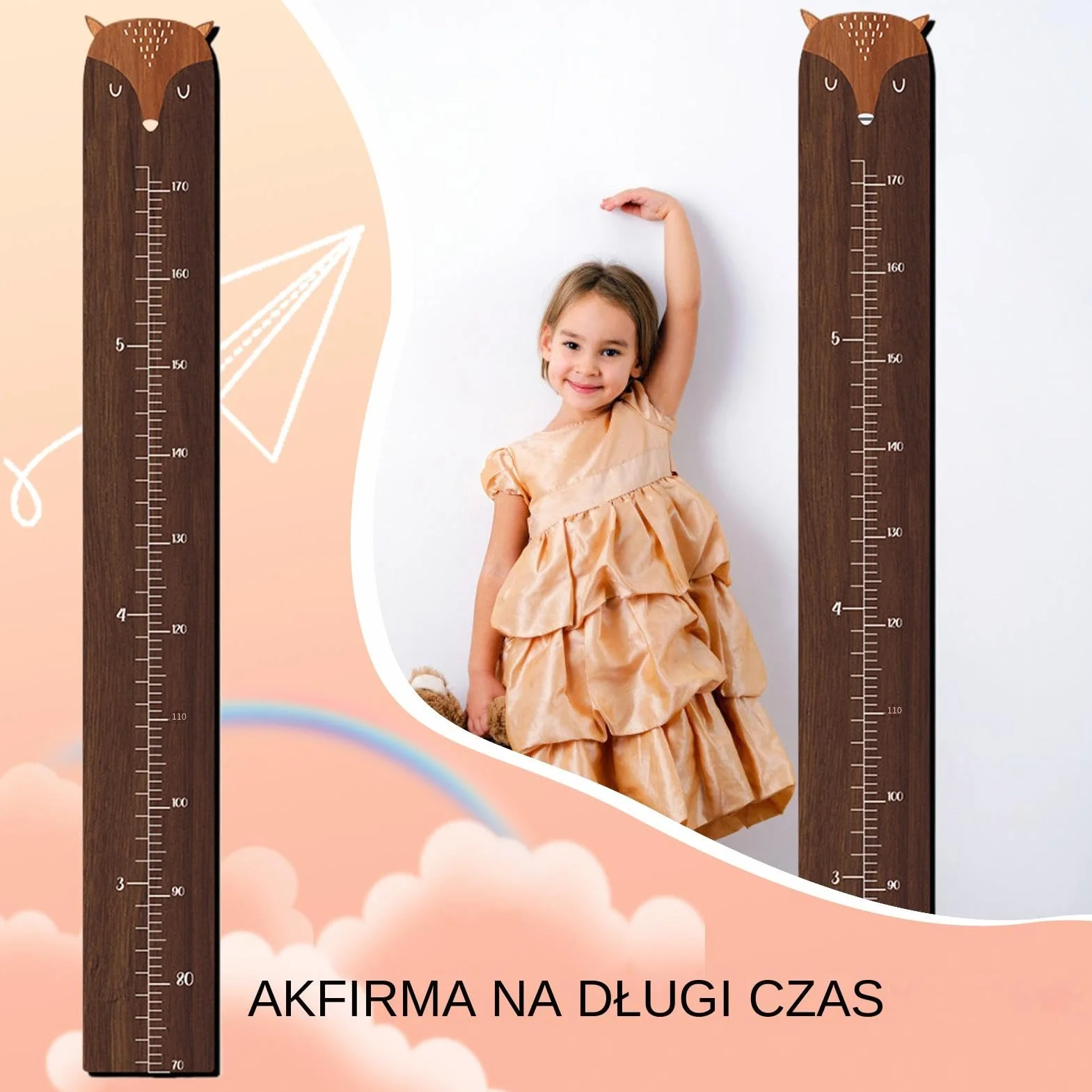 Height Growth Chart, Kids Height Measuring Wall Ruler, Cartoon Children Room Growth Chart, Height Ruler For Home, Growth Chart For Nursery Toddler Height Growth Chart For Kids