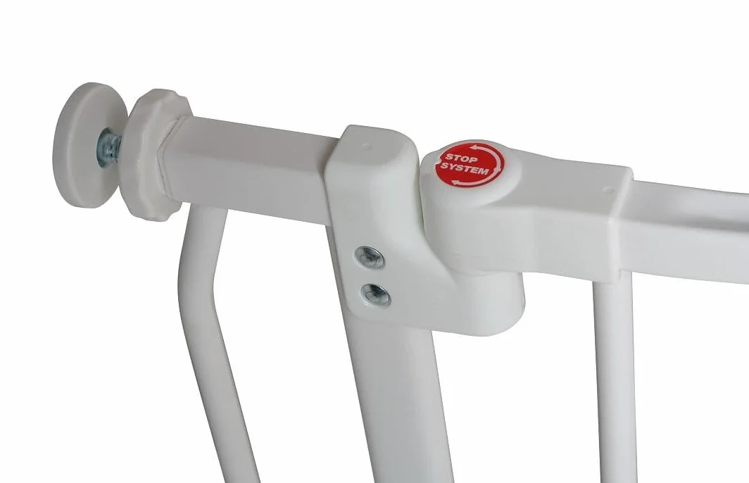 Bettacare Extra Tall Curved Top Bramka dla Psa 80-89cm Matowy Biały 100cm Naciskowa
