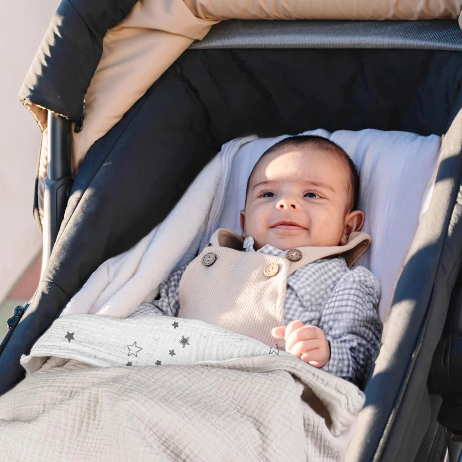 lulumoon Pościel z muślinu dla niemowląt 80x80 Oeko-TEX Standard bawełna zestaw