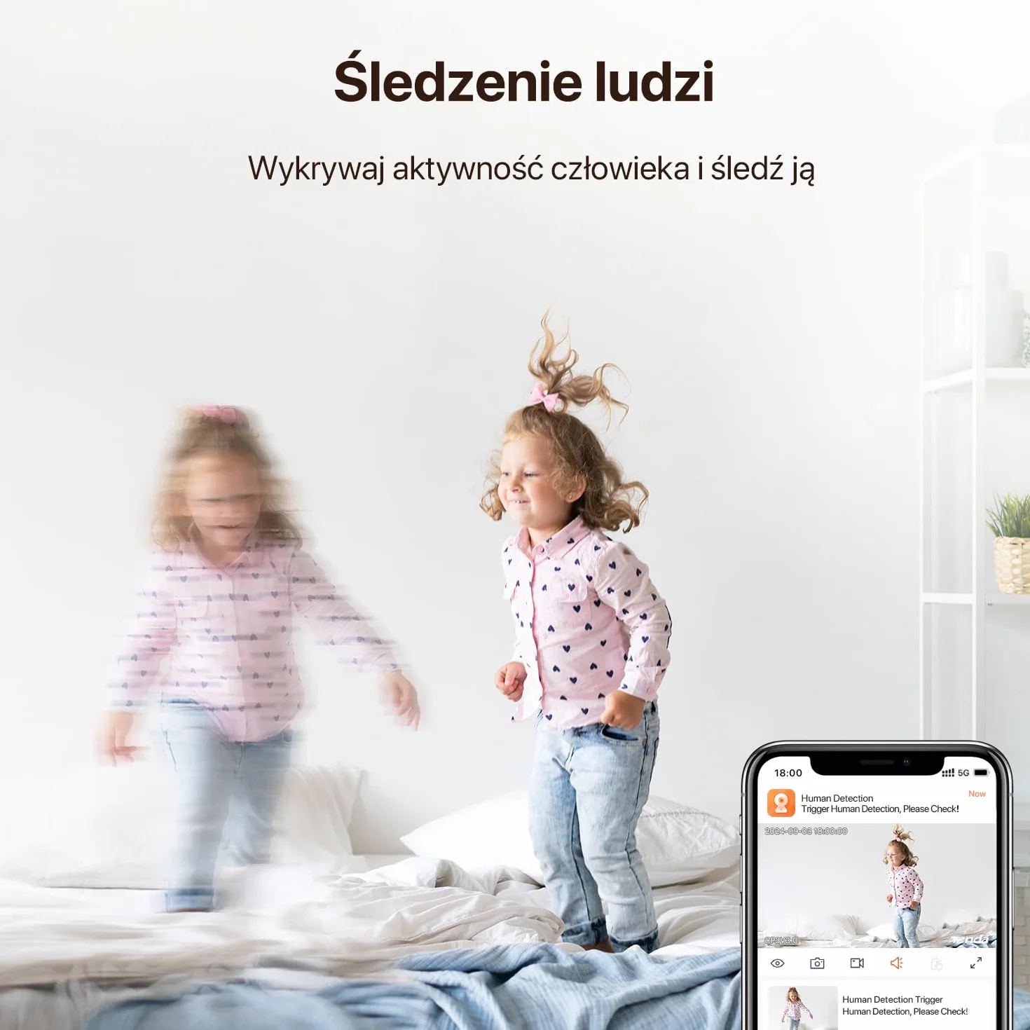 Tenda CP3 V3.0 kamera monitorująca 2K Wi-Fi 360° FHD 3MP noktowizor wykrywanie ruchu