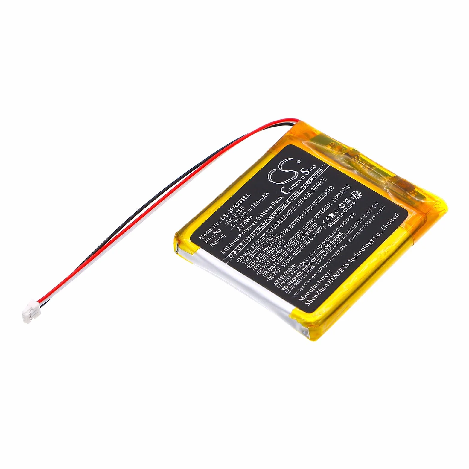 Bateria zamienna do Jabra Elite 85H, Evolve2 85 PN:Jabra AK-E285 750 mAh / 2,78 Wh