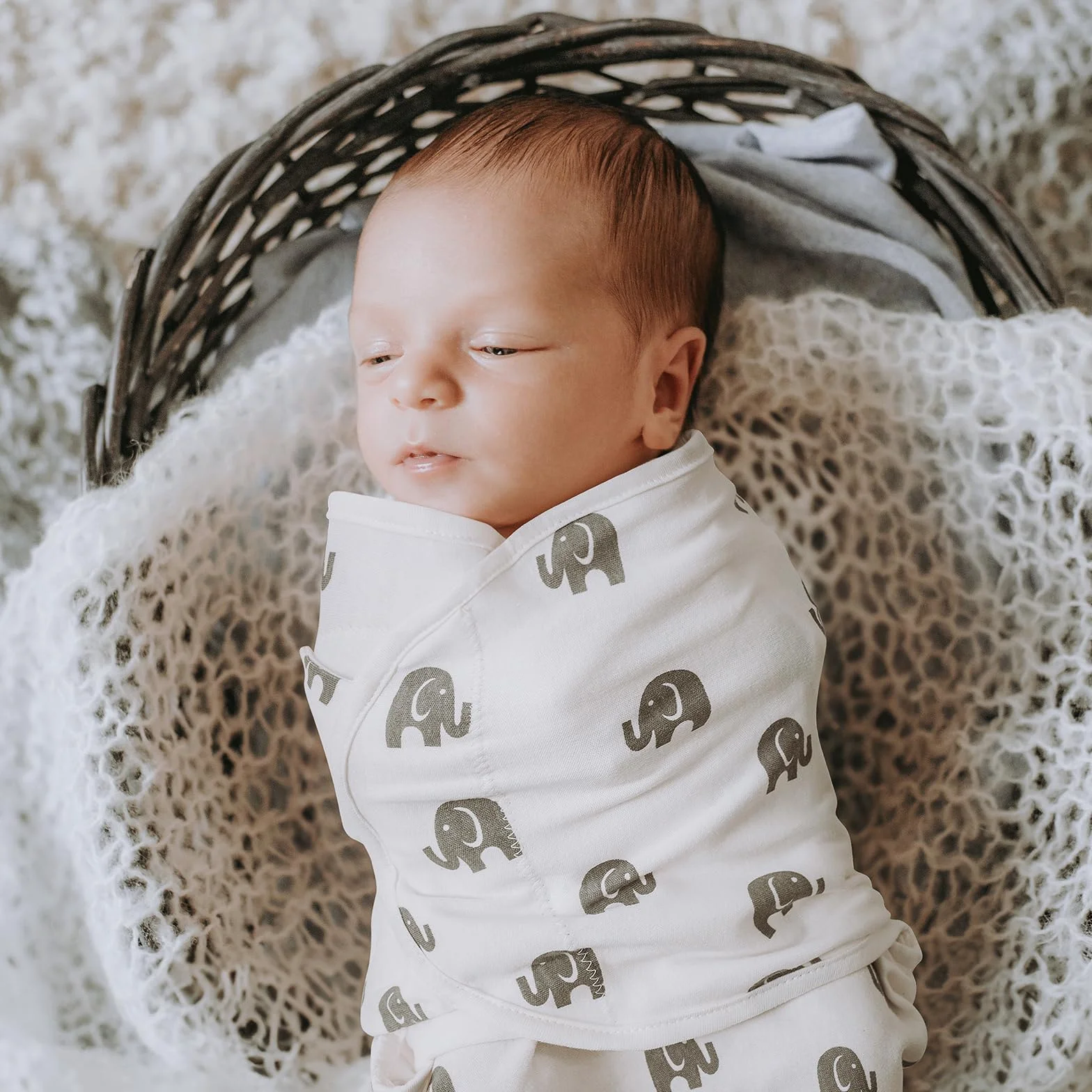 GLLQUEN BABY Koce do spulchnięcia dla noworodków 0-3 miesięcy, Oeko-tex100, 100% oddychający organiczny bawełniany materiał, 3 sztuki (nowy szary)