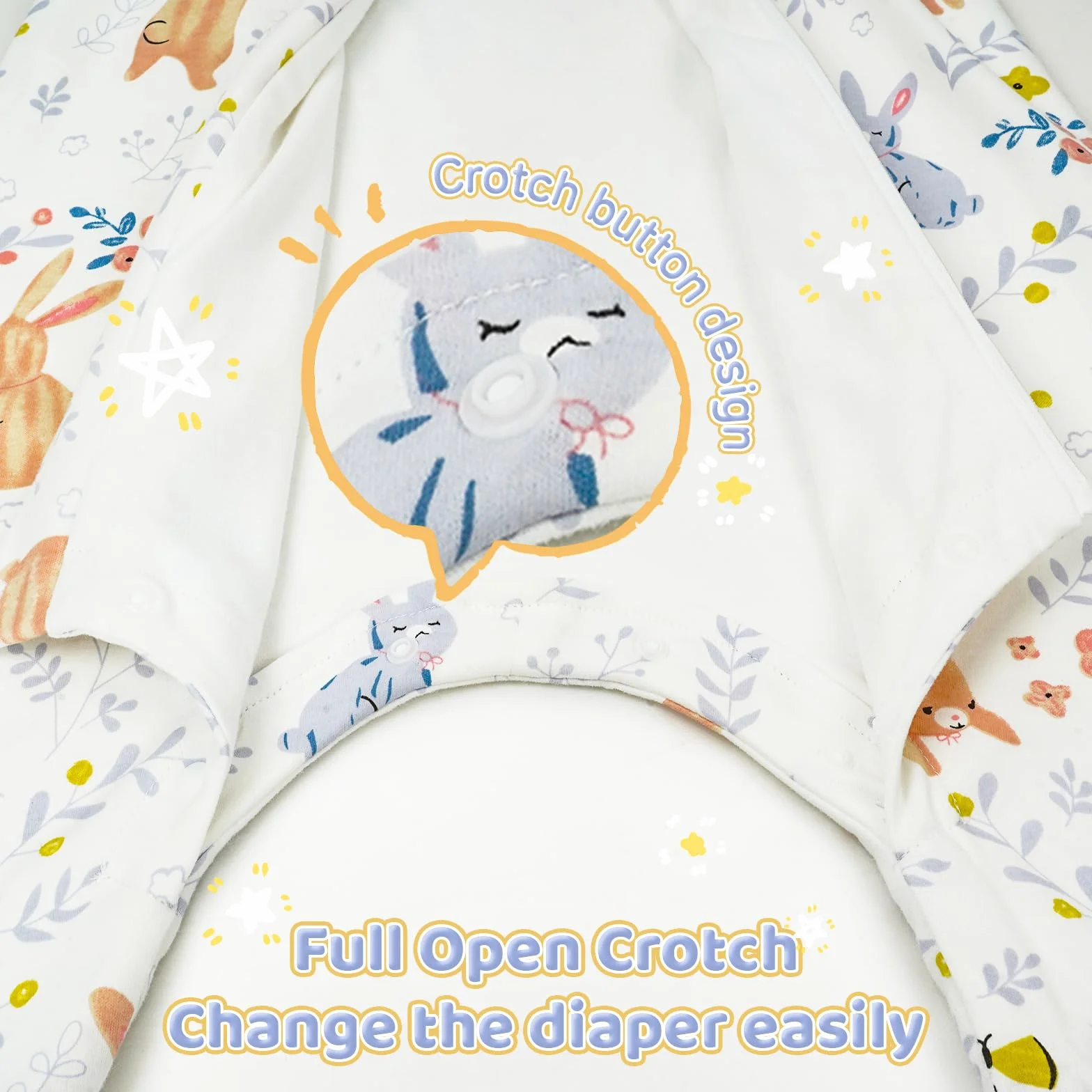 WYTbaby Śpiwór z nogawkami, 1,0 Tog, 100% bawełna, śpiwór z nogawkami, całoroczny śpiwór dla chłopców i dziewczynek