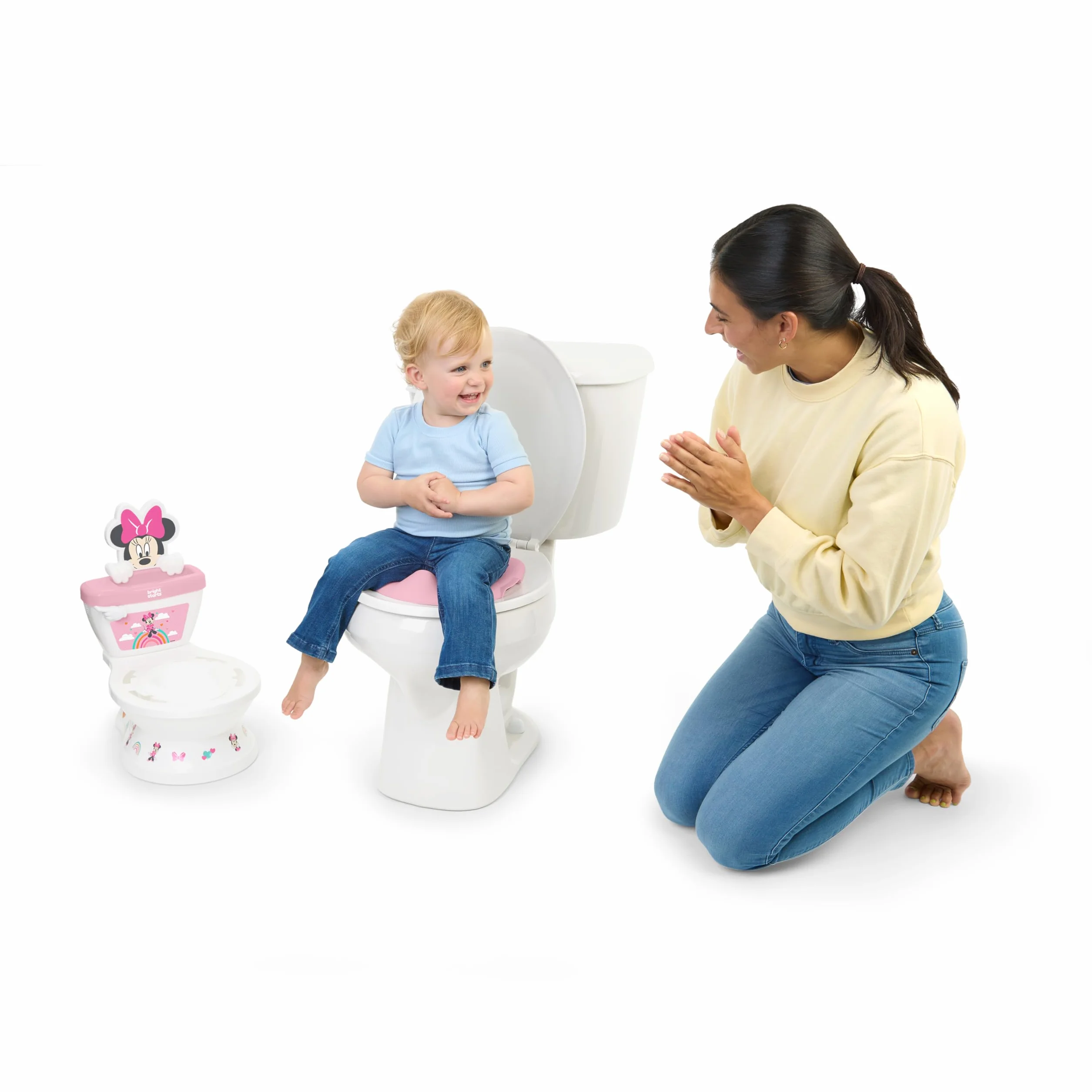 Disney Baby Minnie Mouse My Size toaleta do nauki korzystania z nocnika Bright Starts