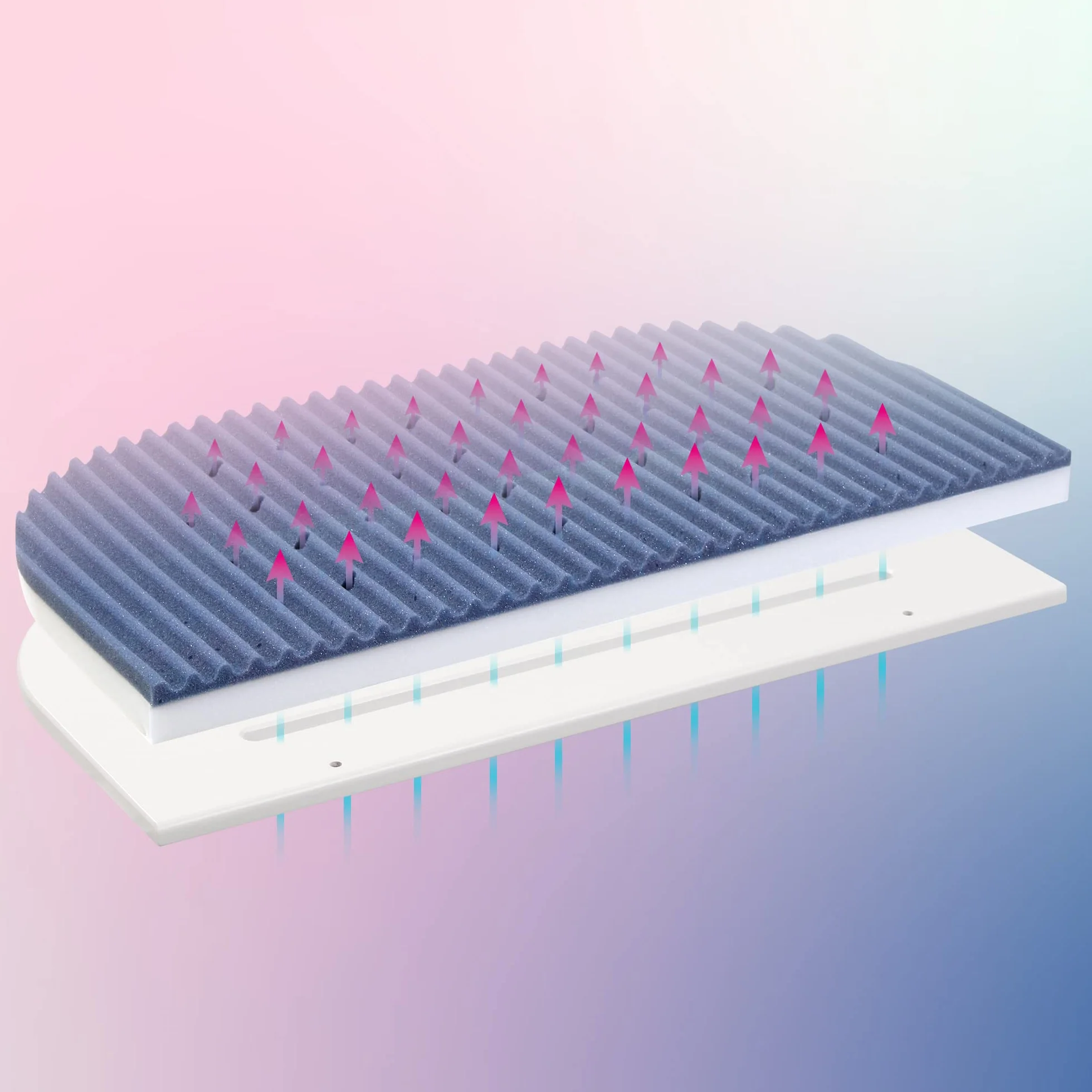 babybay Łóżko pomocnicze materac Intense AngelWave pasuje do modeli Maxi, Boxspring i Comfort Plus