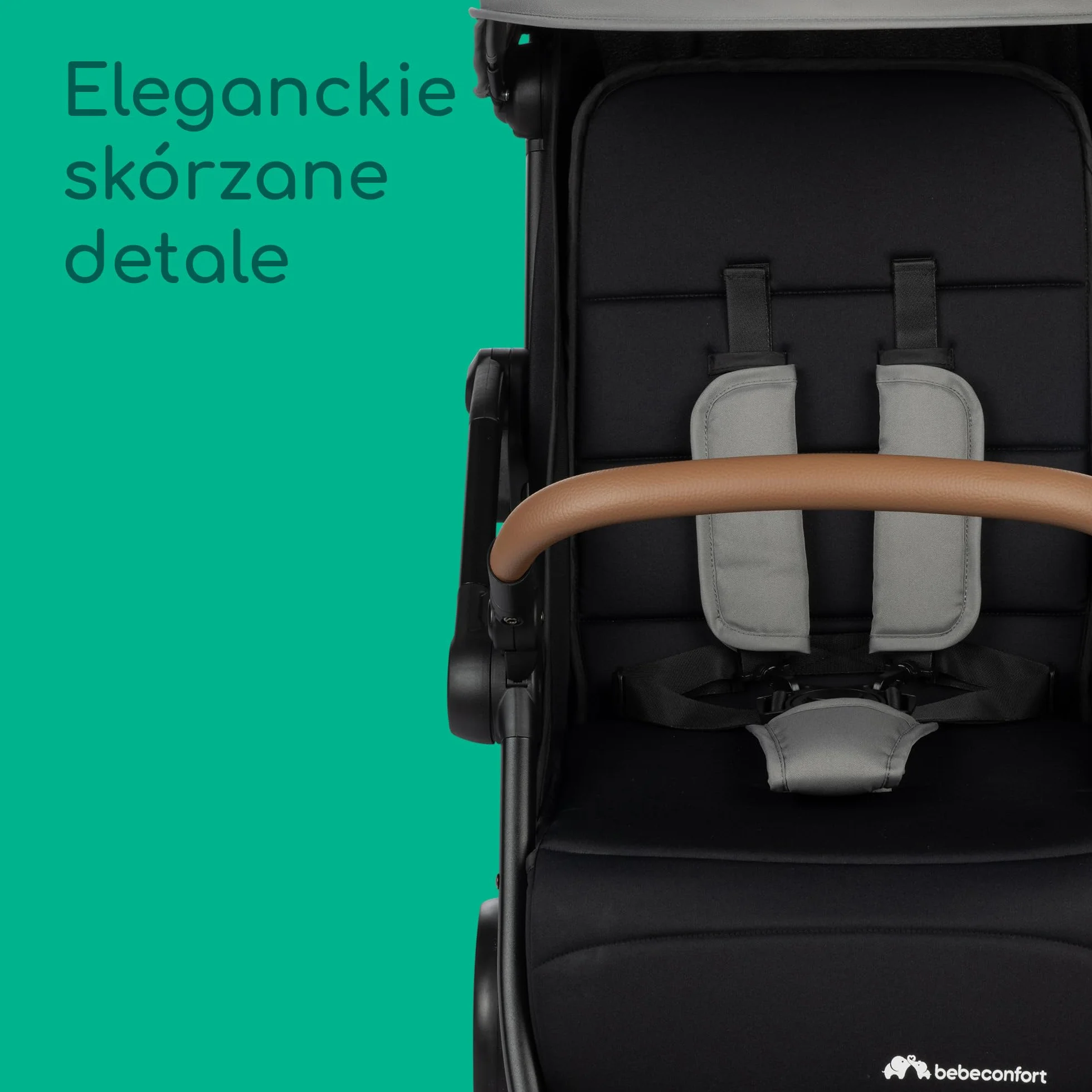 Bebeconfort Sunlite, wózek dziecięcy, 0 – 4 lata (do 22 kg), lekki wózek (7,2 kg), ułożenie na płasko, wózek kompaktowy, rozkładanie jedną ręką, obszerny kosz (5 kg), Tinted Grey