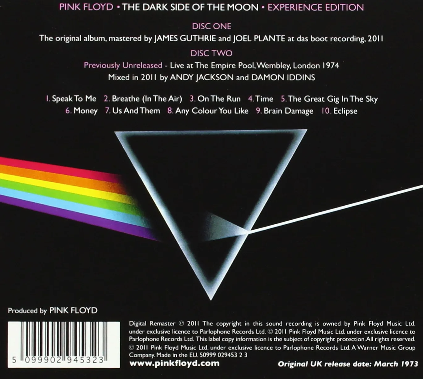The Dark Side Of The Moon [2011 Remaster]