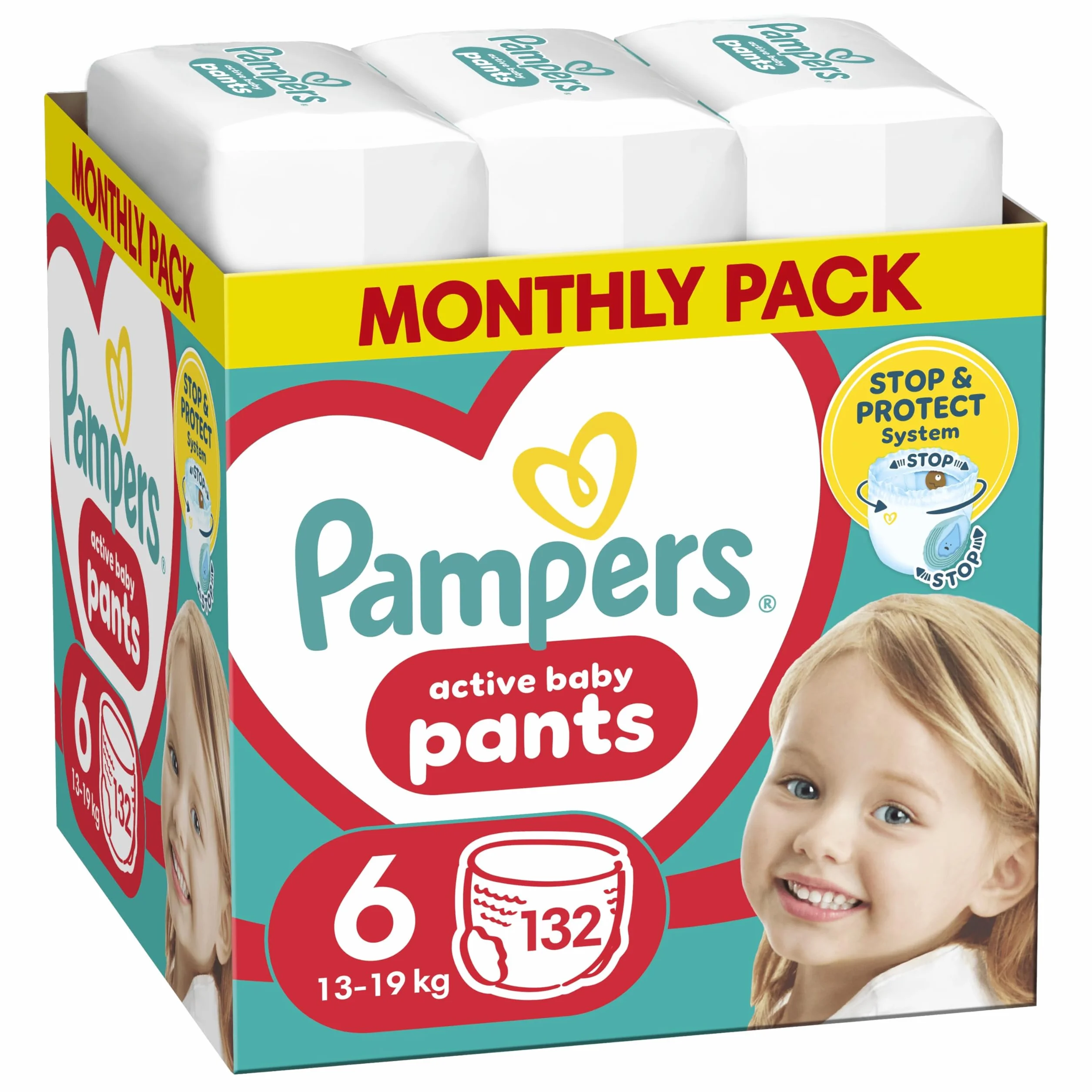 Pieluchomajtki Pampers Active Baby rozmiar 6 13kg-19kg