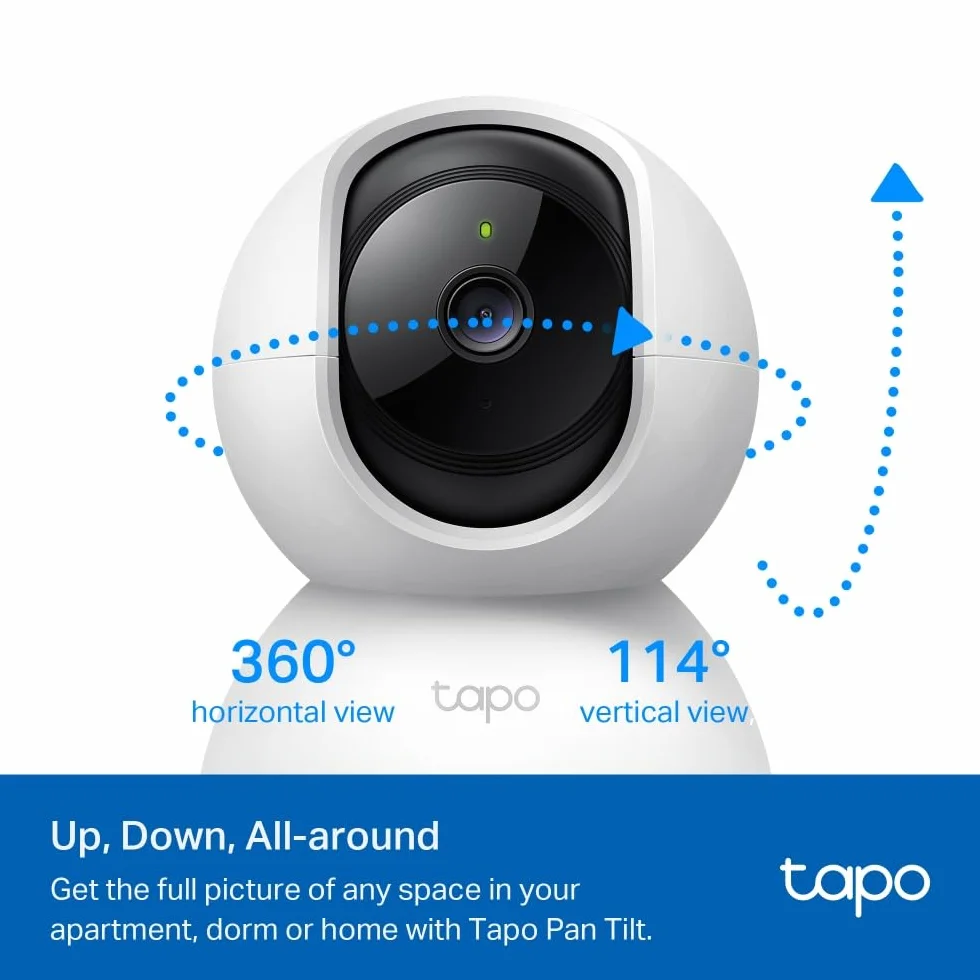 TP-Link Tapo C200P2 | Zestaw 2 kamer Wi-Fi do monitoringu domowego 1080p | Obrotowa głowica | Tryb nocny | Dwukierunkowe audio | Kompatybilne z Alexa i Google Home